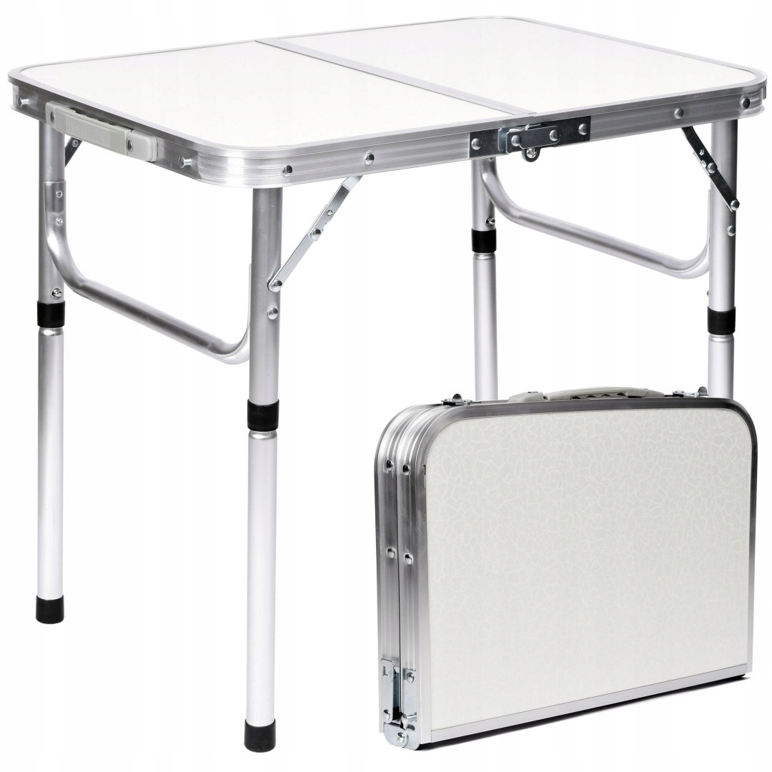 Skládací turistický stolek Vasco bílý