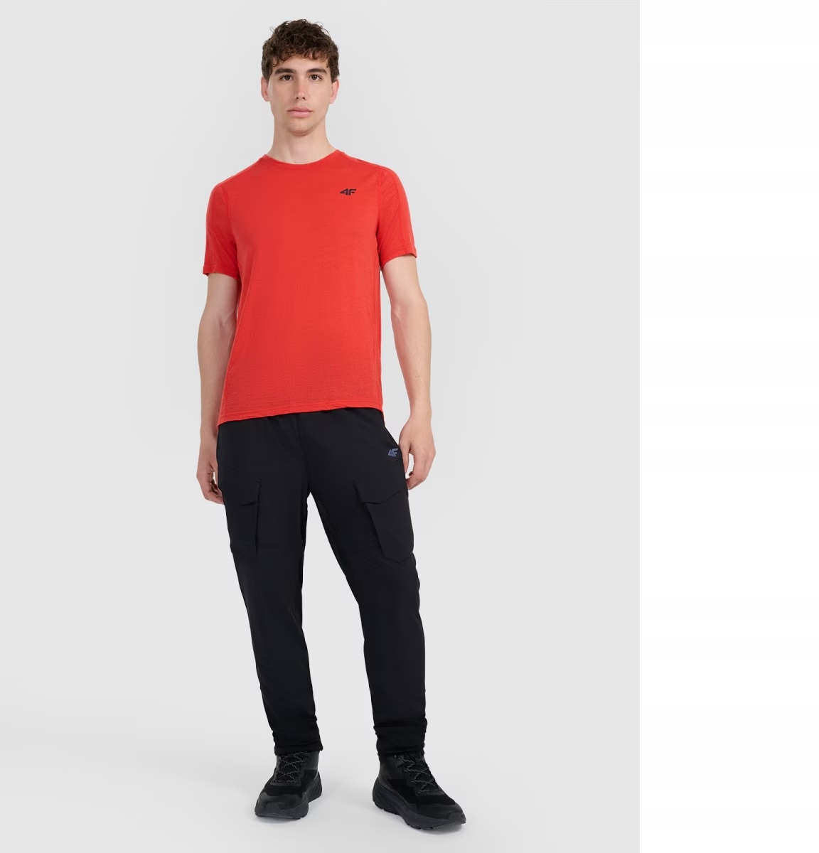 4F Spodnie Trekingowe Męskie M1056 Fnk Głęboka Czerń Rozmiar XXL