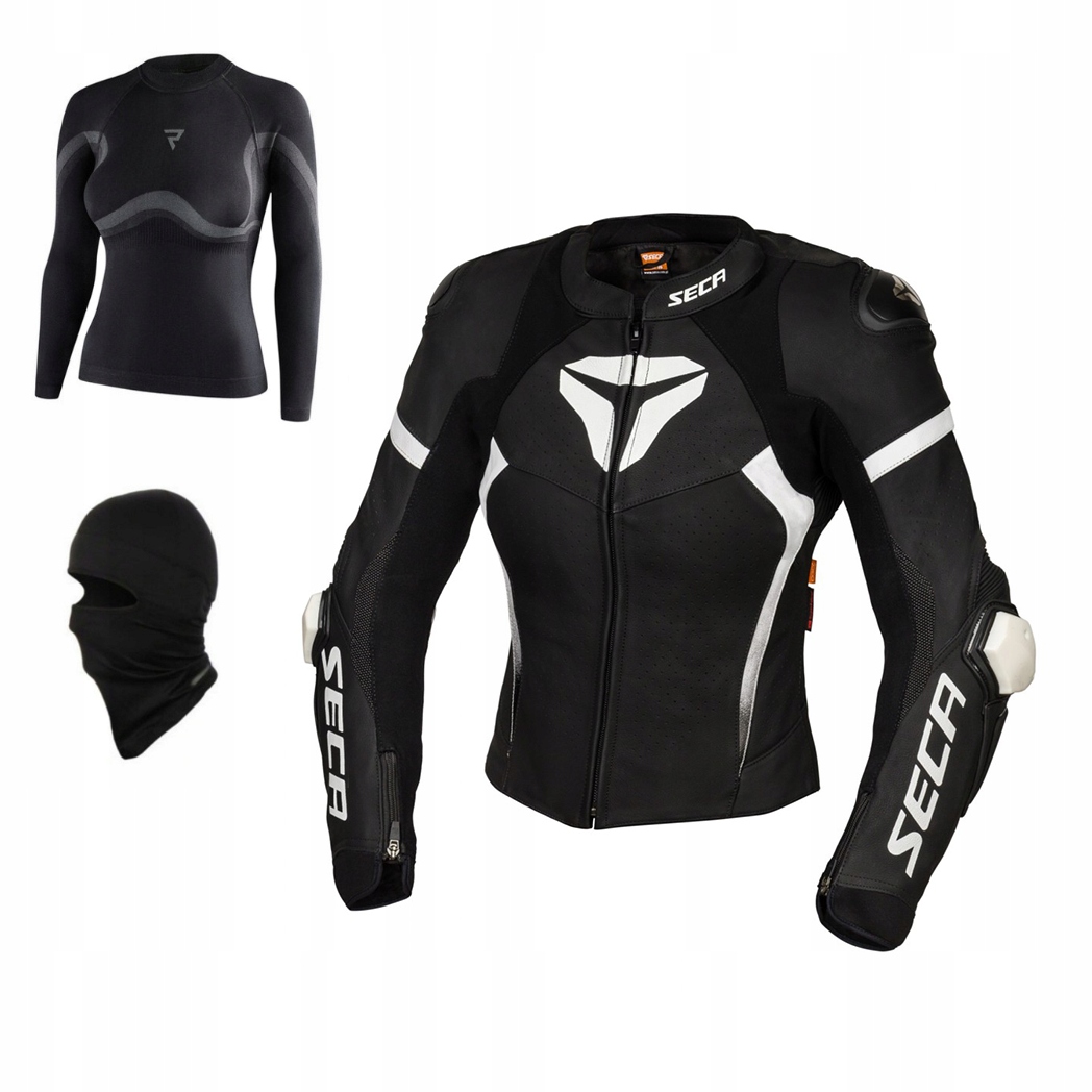 KURTKA MOTOCYKLOWA SRS II LADY BLACK / WHITE 38