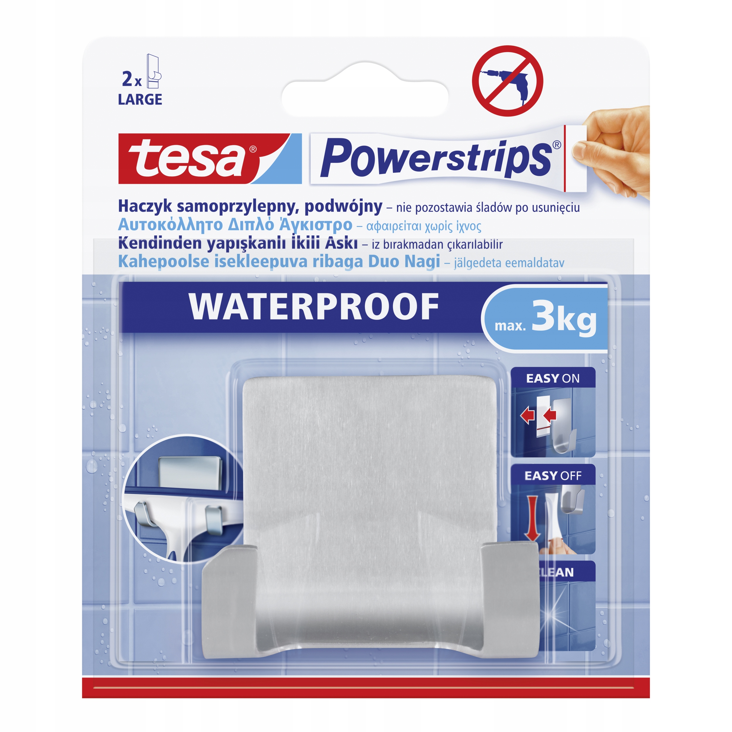 

Tesa 59710 Haczyk samoprzylepny łazienka metal 3kg