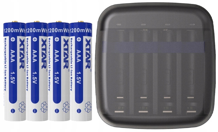 Nabíječka Baterií Aaa Aa Li-ion Nabíjecí Baterie 750 mAh Li-ion Aaa