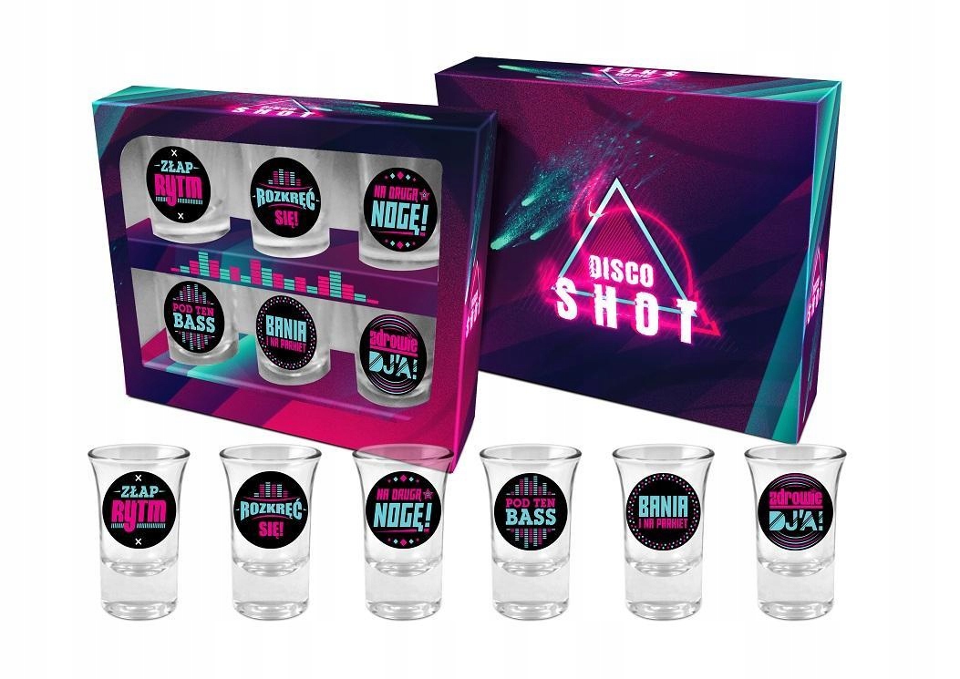 

Kieliszki 6 szt kieliszki do shotów Disco Shot