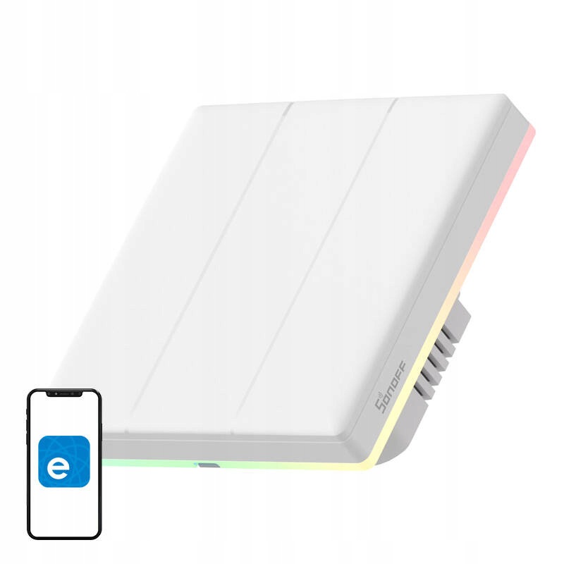 Vypínač světla Sonoff Tx T5 3C Wi-Fi 3-kanálový