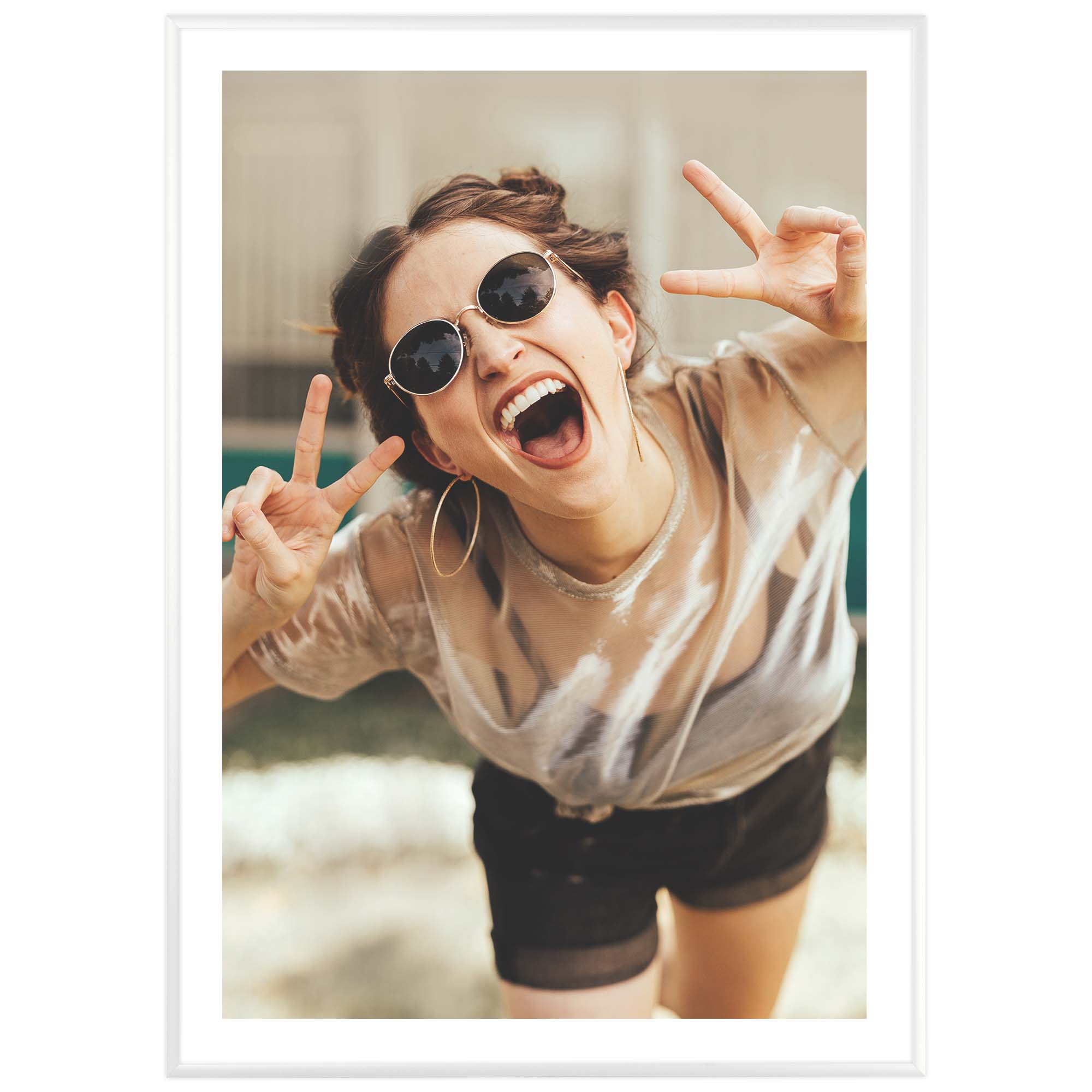 

Ramka aluminiowa na zdjęcia plakaty Biała 50x70 cm