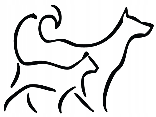 

Naklejka na samochód na auto Kot i Pies Przyjaciel