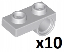 

Lego 18677 Płytka z otworem J. Szary 10 szt. Nowa