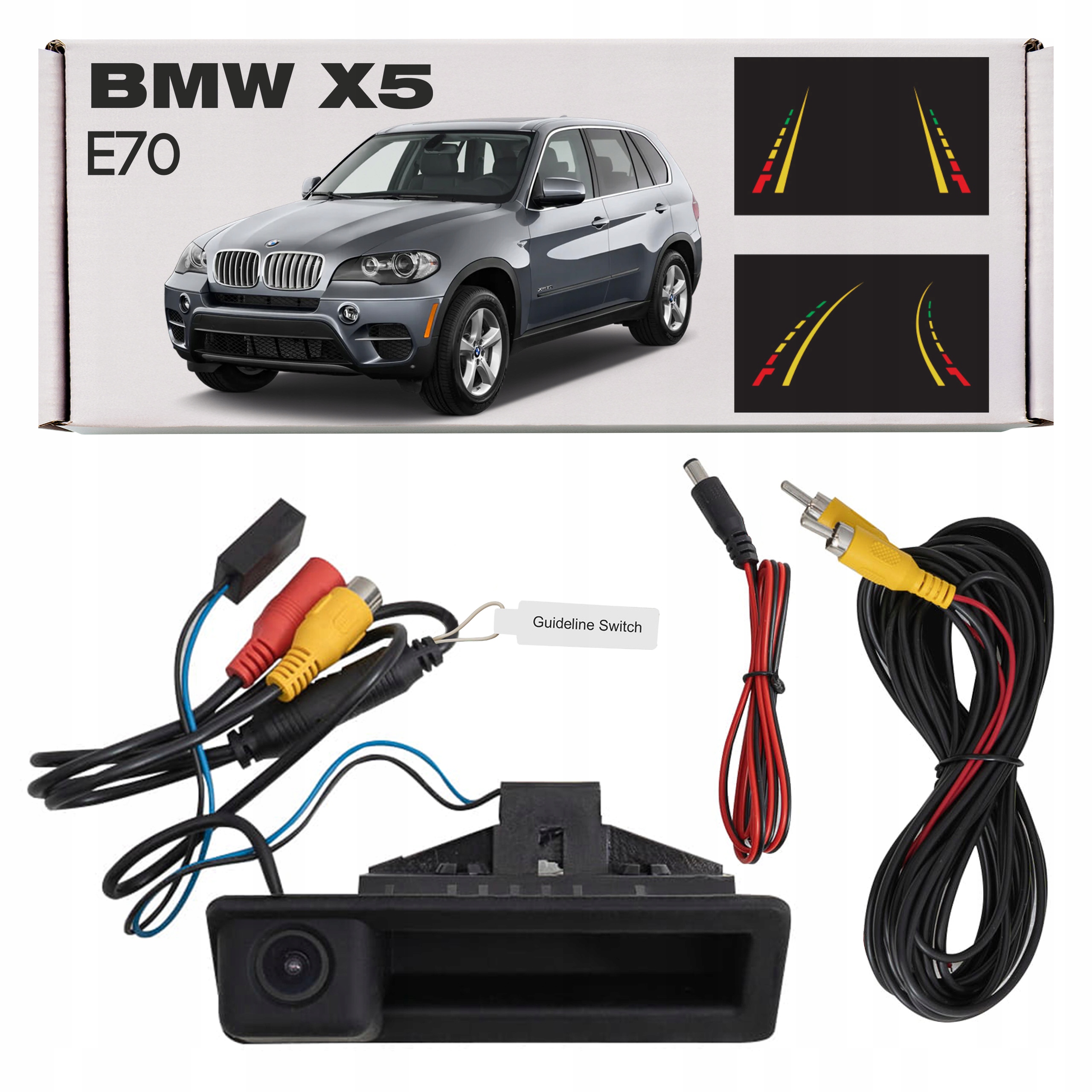 Bmw X5 E70 2006-2013 Cúvacia Kamera Dynamické Línie Kľučka Zadnej Klapky