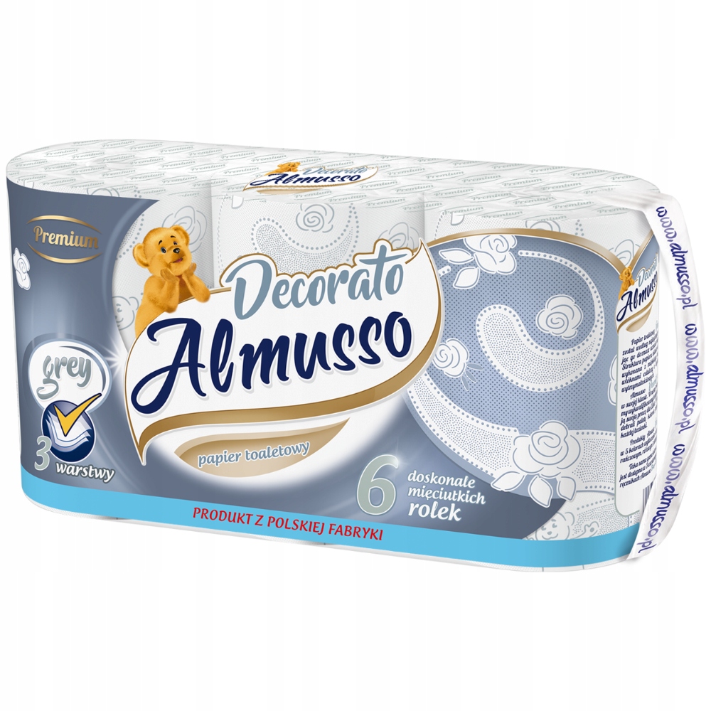 

Papier Toaletowy Almusso Biały 3WARSTW 22m 6 Rolek