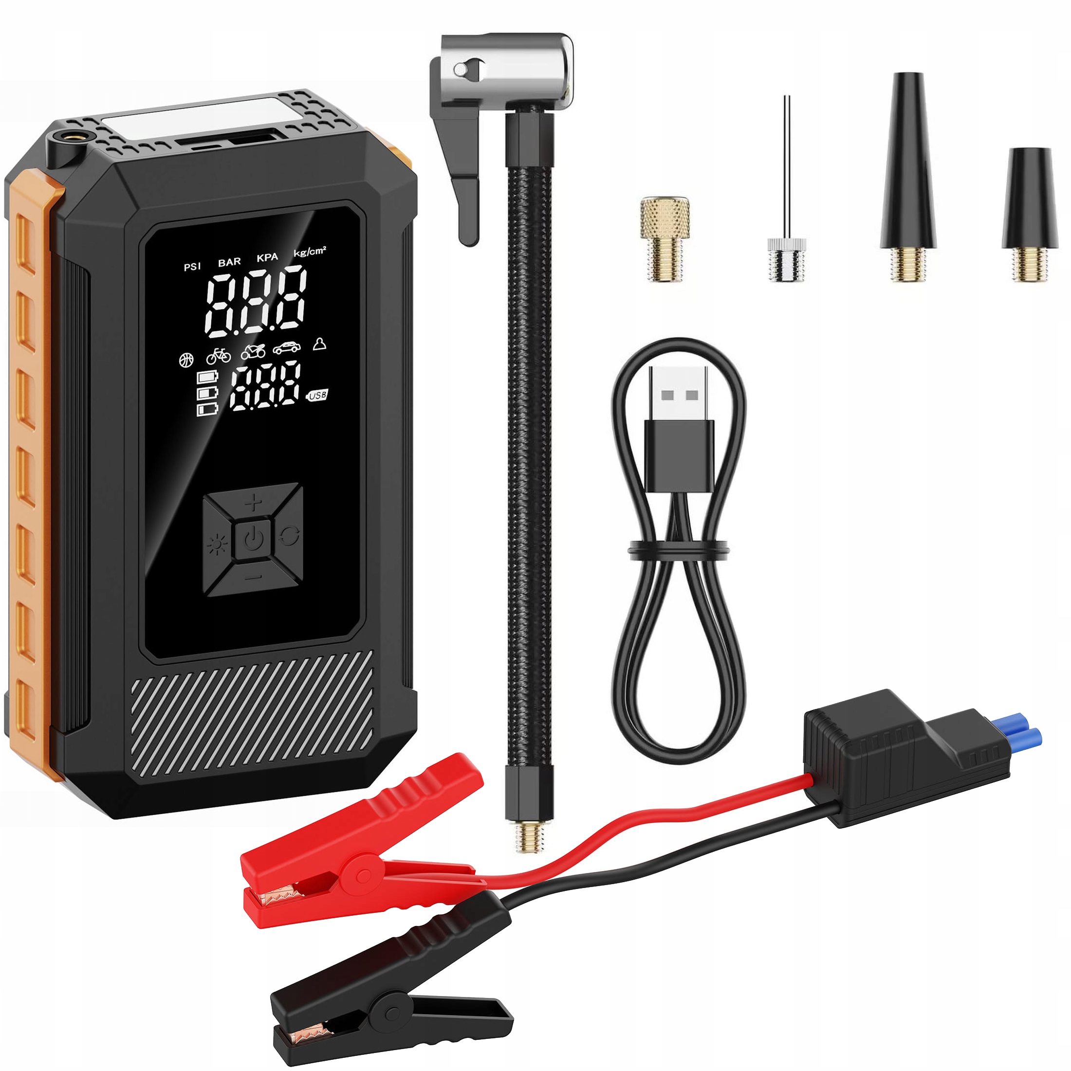 Booster Rozruch Auta Power-bank Car Jump Starter 8000mAh 800A kompresor 21L