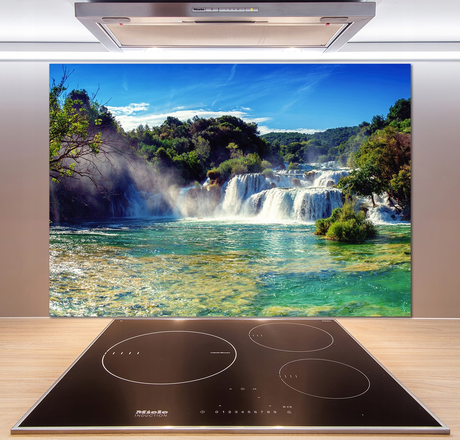 

Panel do kuchni Wodospady Krka 100x70 cm + Klej