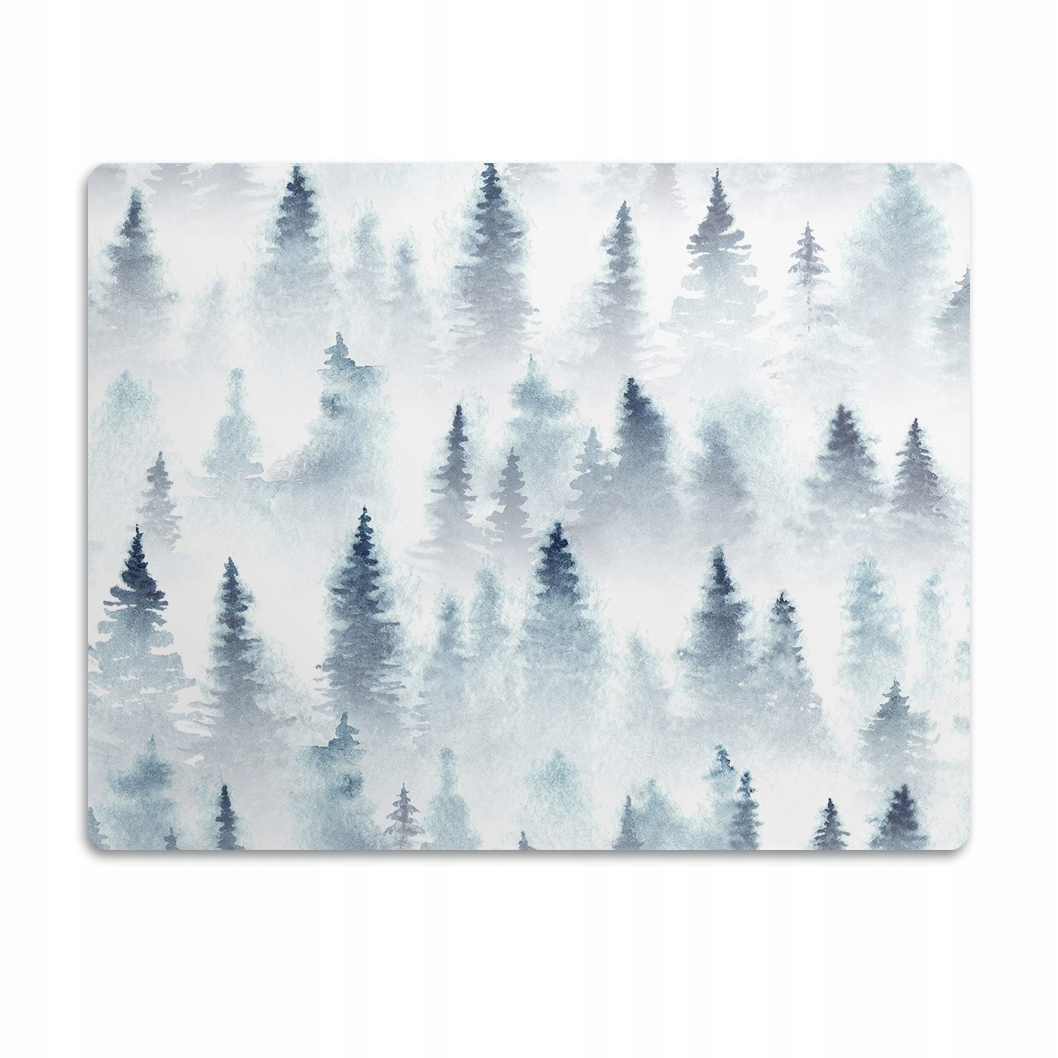 Levně Podložka pro kočky a psa pod misku Mlžný les 90x60 cm