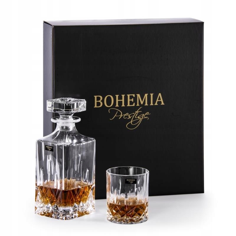 

Zestaw Whisky Karafka Szklanki Bohemia Classico
