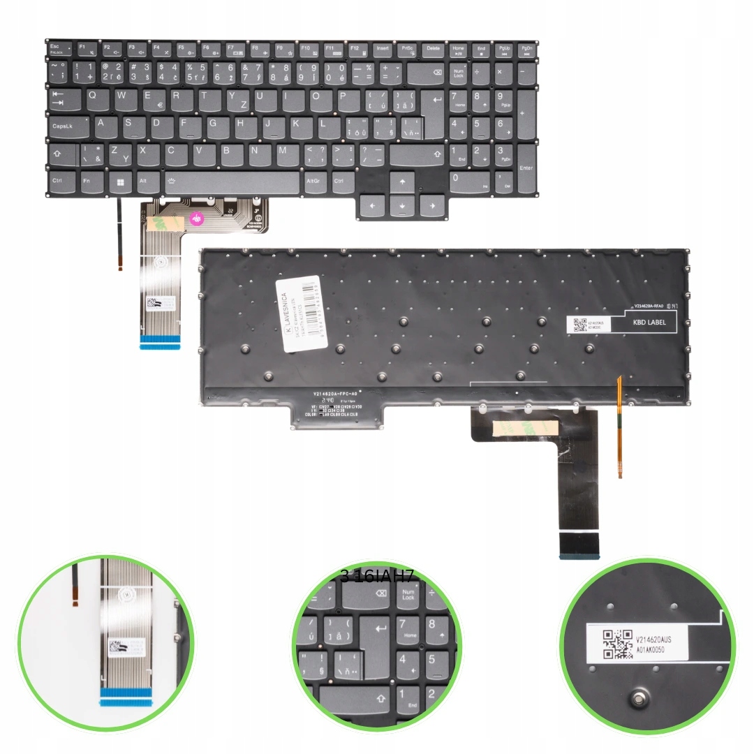 Sk/cz Klávesnica Lenovo 15IAH7h