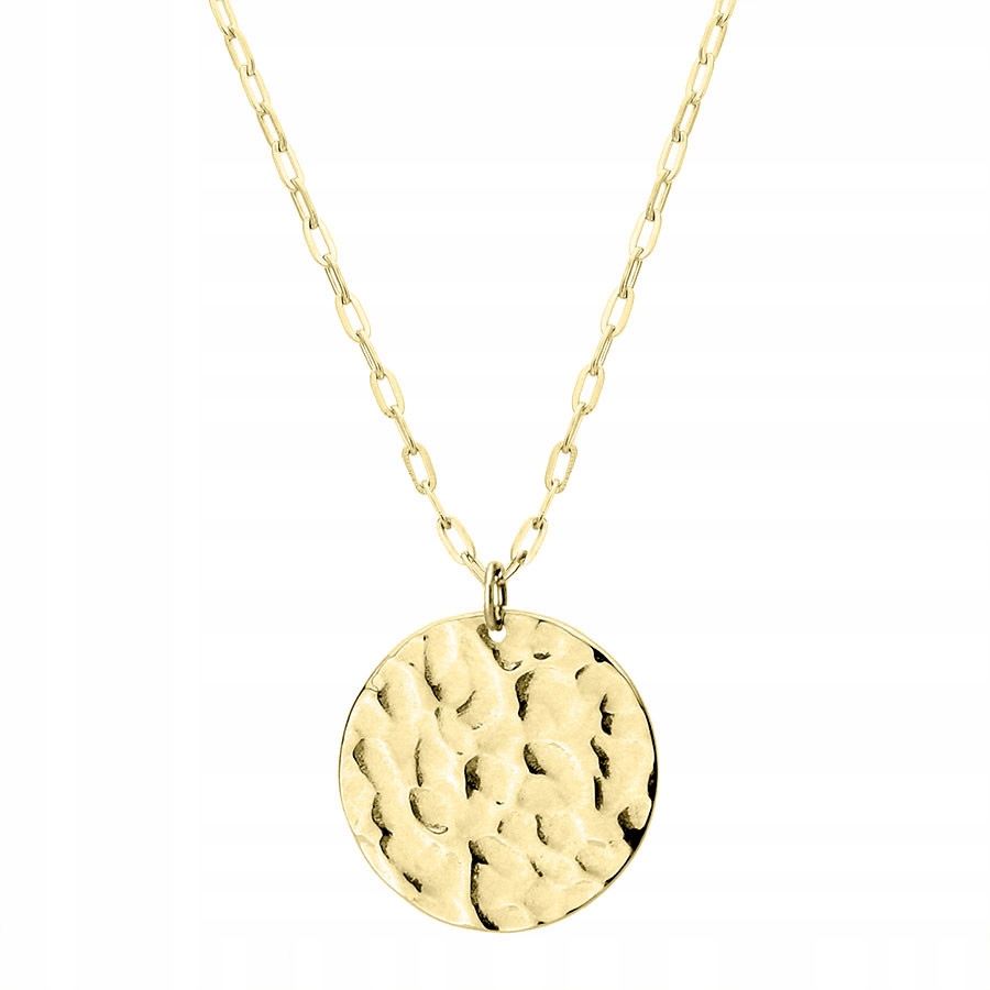 Naszyjnik Damski Pozłacany medalion stal Grawer