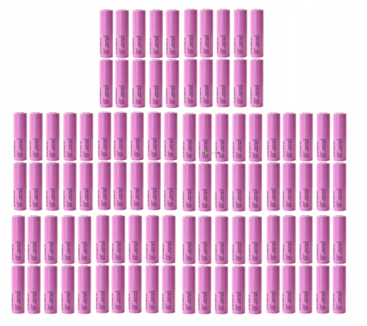 100 x Samsung 3500 mAh 18650 3,8V 35E Originálny Článok Akumulátor Nový 100 Kusov
