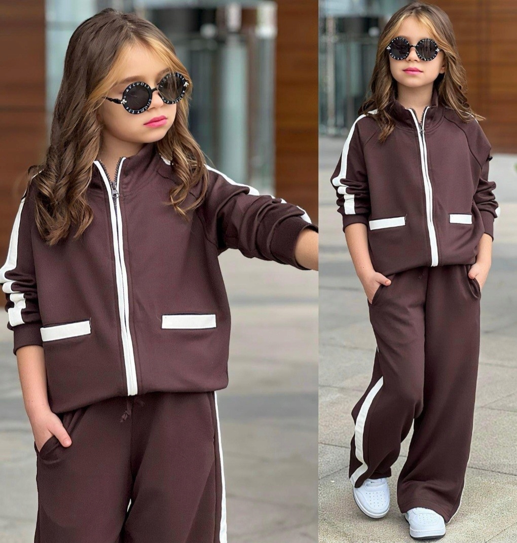 Dres dziewczęcy komplet 2 cz. bluza spodnie r. 7 8 lat 122 128 cm