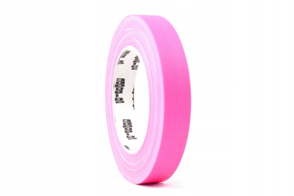 Taśma fluorescencyjna gafer.pl 19 mm x 25 m różowa