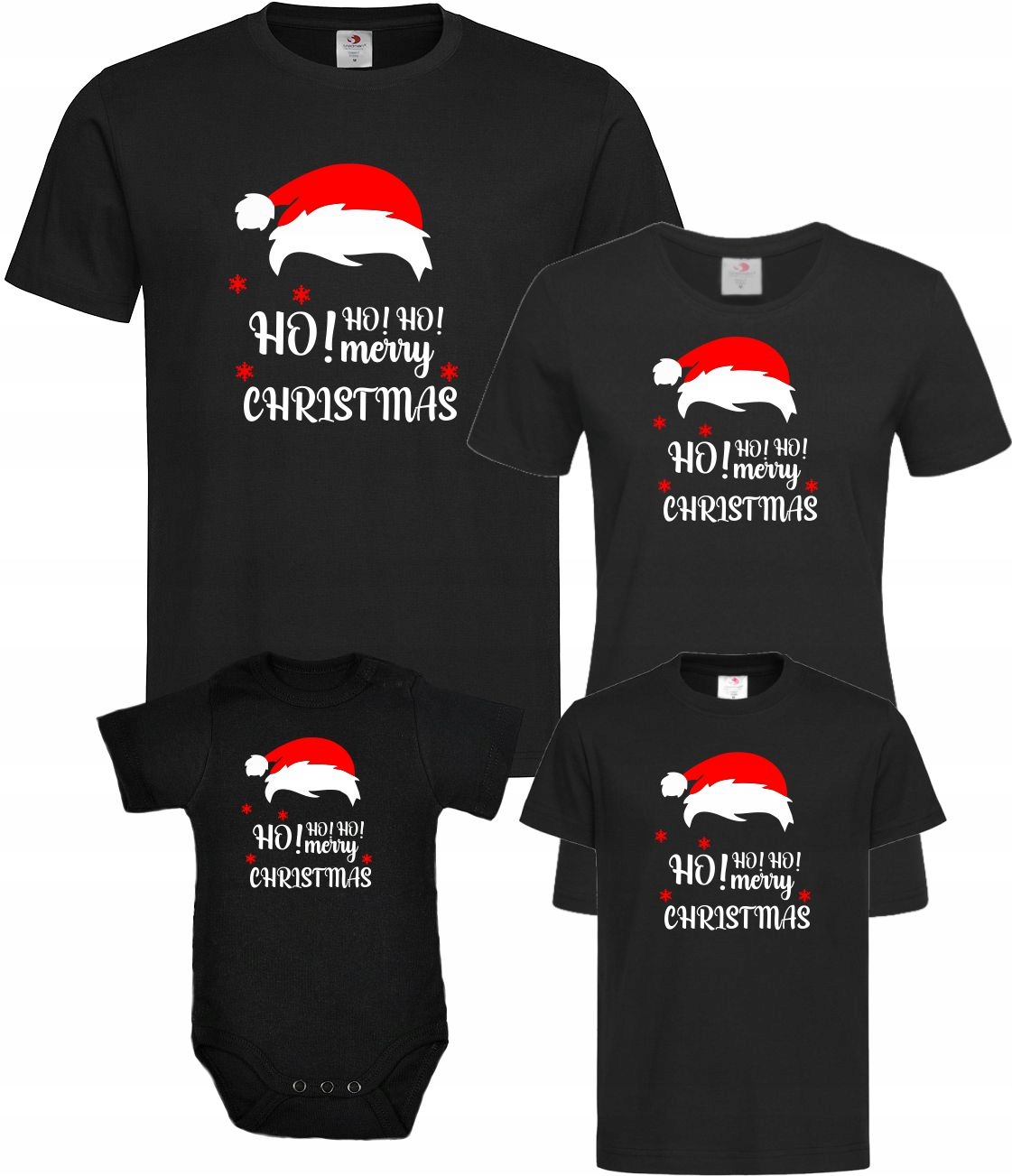 KOSZULKI ŚWIĄTECZNE MERRY CHRISTMAS NA SZTUKI