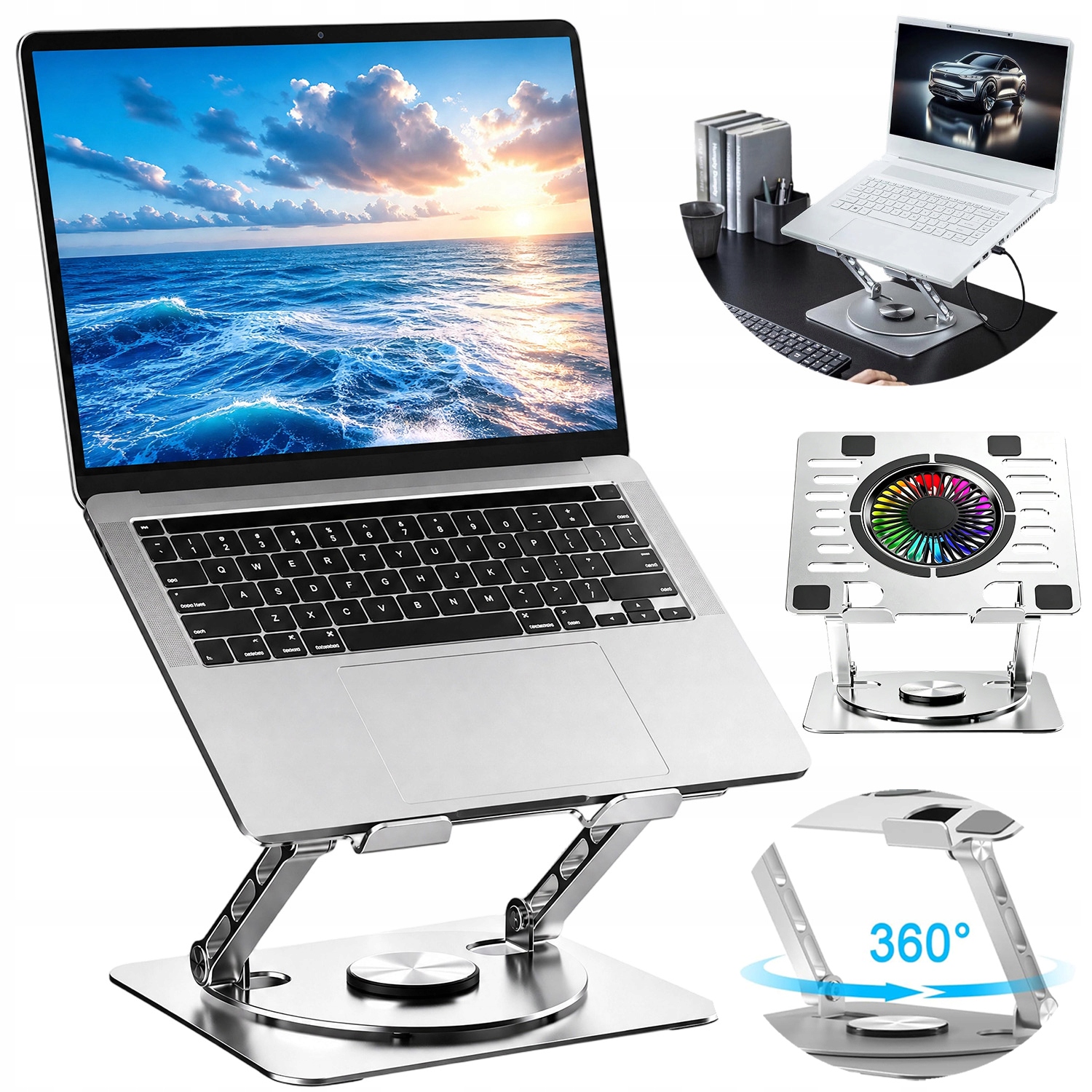 Podstavec Pod Notebook S Nastavitelnou Výškou/úhlem, Ventilovaný, Protiskluzový