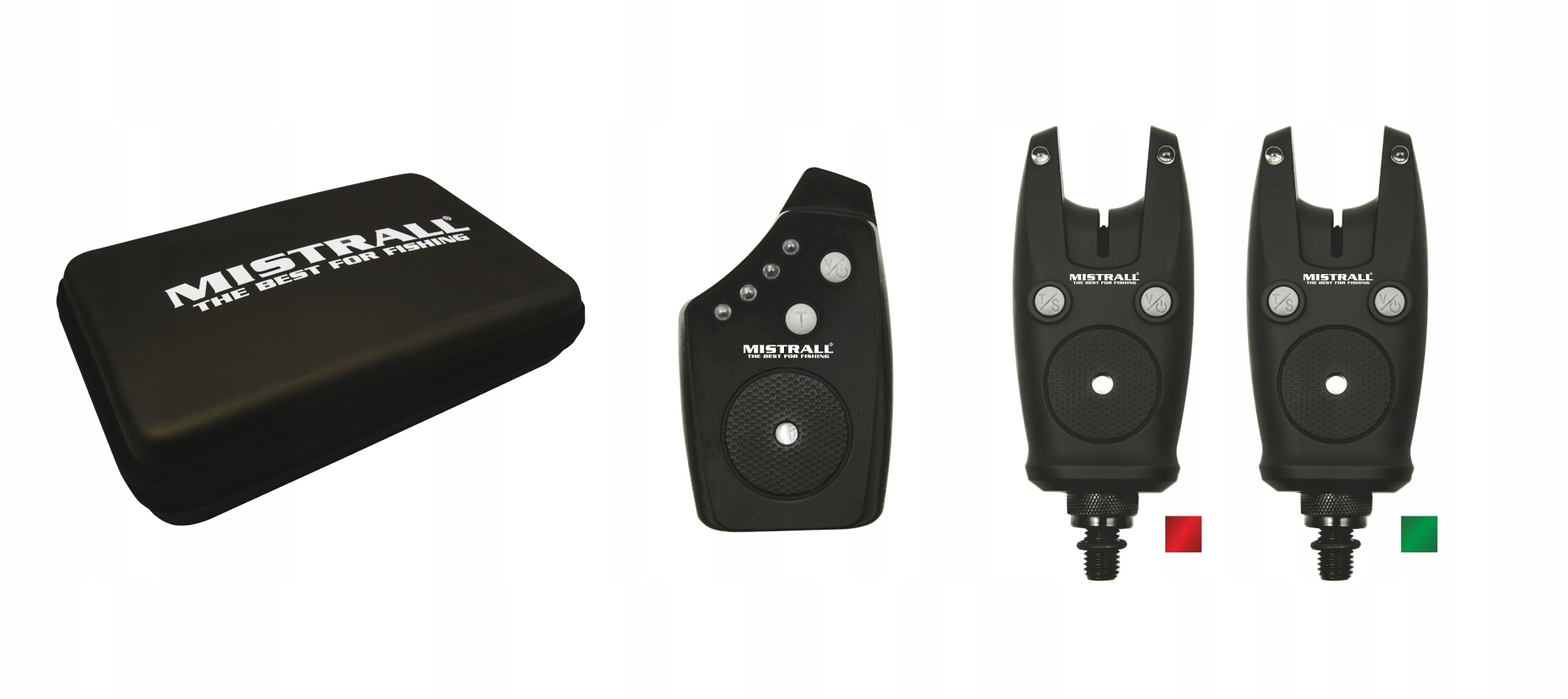 Mistrall sygnalizator elektroniczny karpiowy Slim R1 centralka 2+1 etui