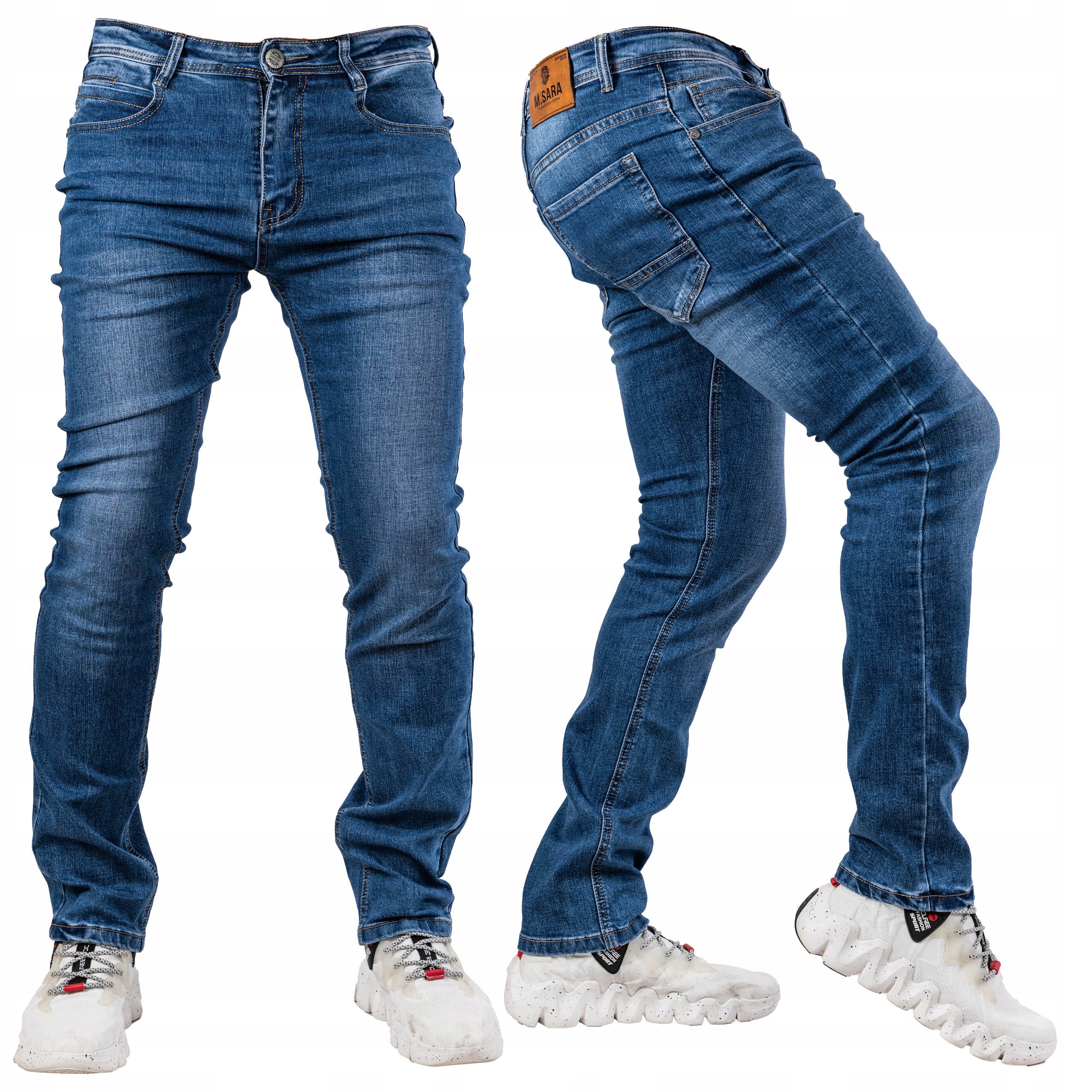 Pánské tmavě modré džínové kalhoty Slim Fose vel. 37