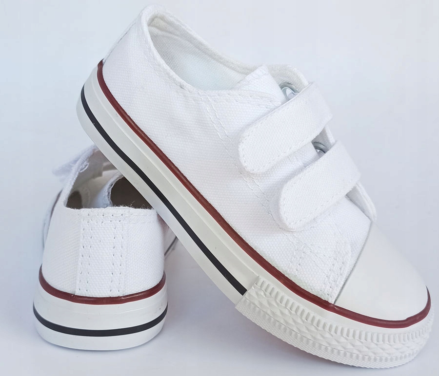 Krótkie trampki na rzepy r29 białe P8-134 Marka Inna marka