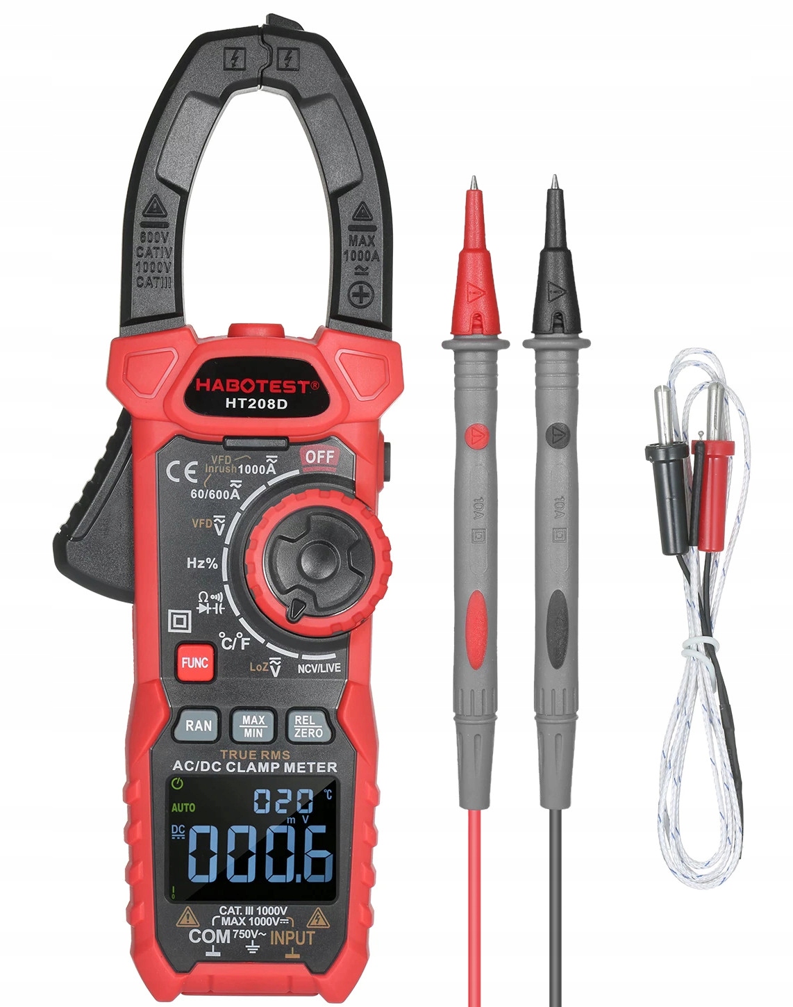 

Cyfrowy Miernik Cęgowy Habotest HT208D Multimetr
