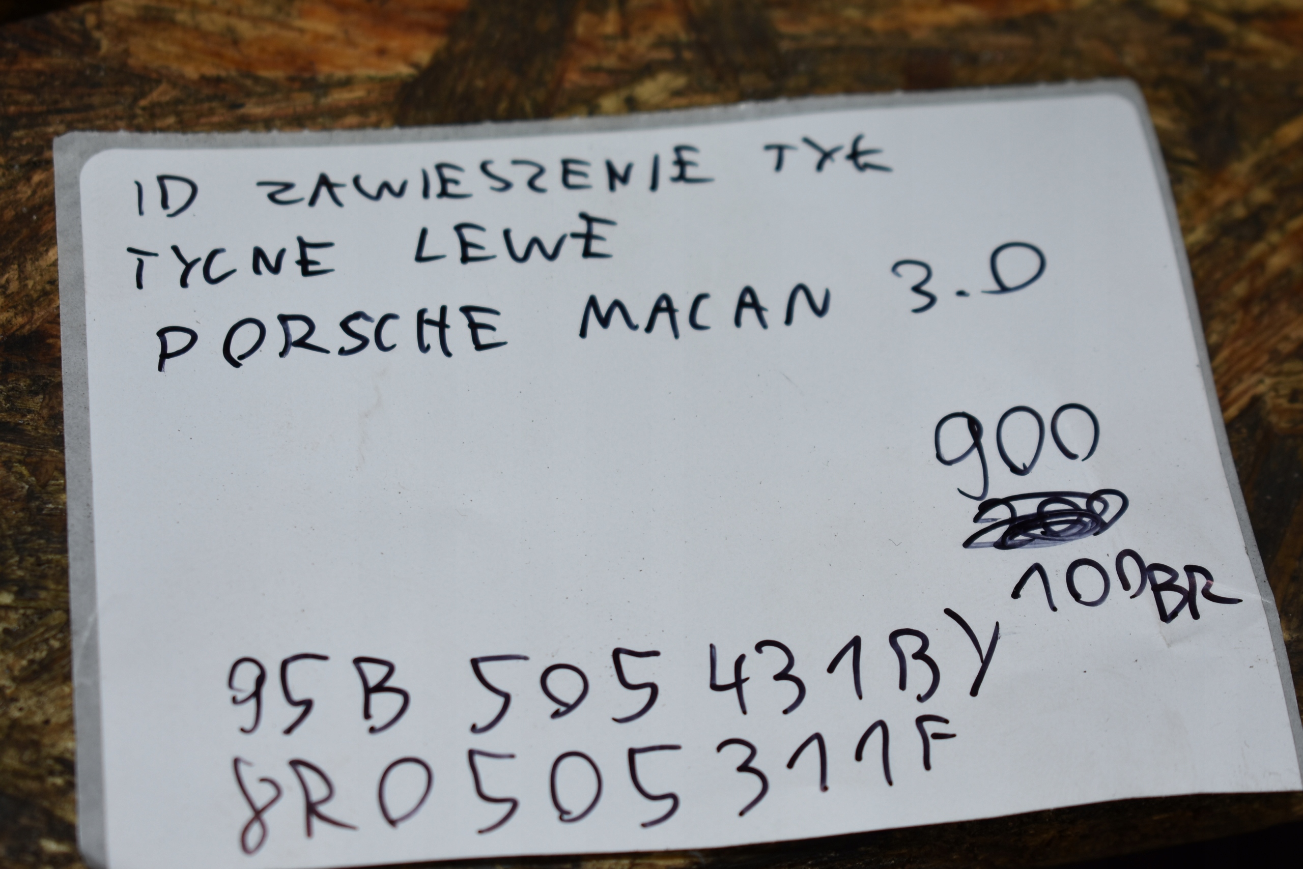 IDEALNE sususpension rear part rear. left PORSCHE MACAN 3.0 1