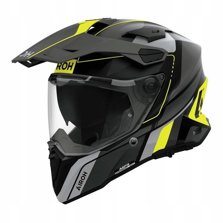 Helma Airoh Commander 2 Skip Yellow Matt čierna šedá žltá fluo Darčeky
