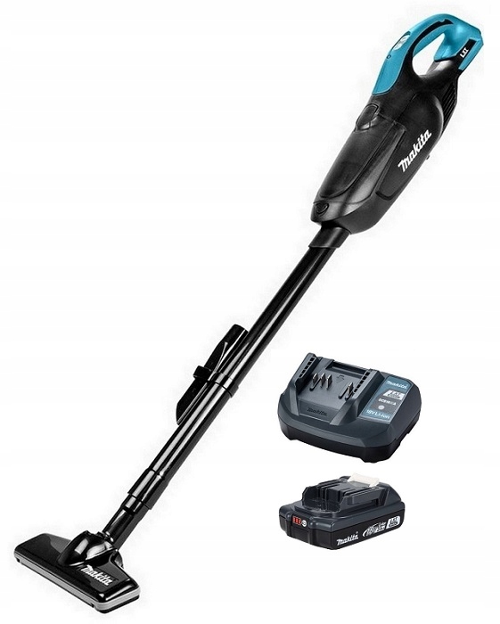 Makita DCL182WVB Pionowy Odkurzacz 18V Komplet