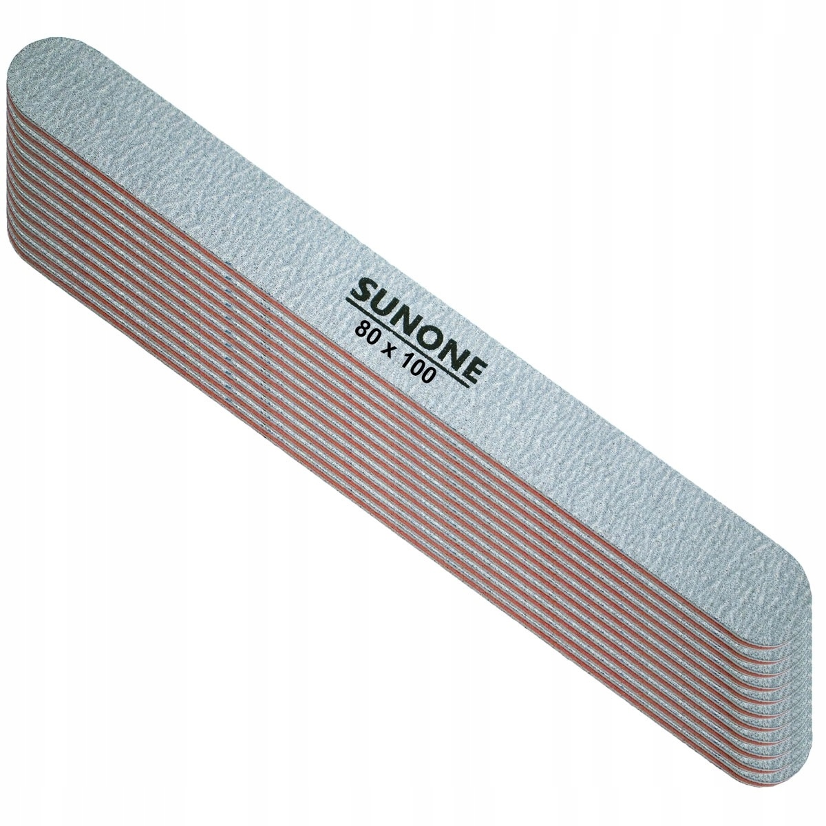 

10 szt. Sunone pilnik prosty 80/100 zebra szary