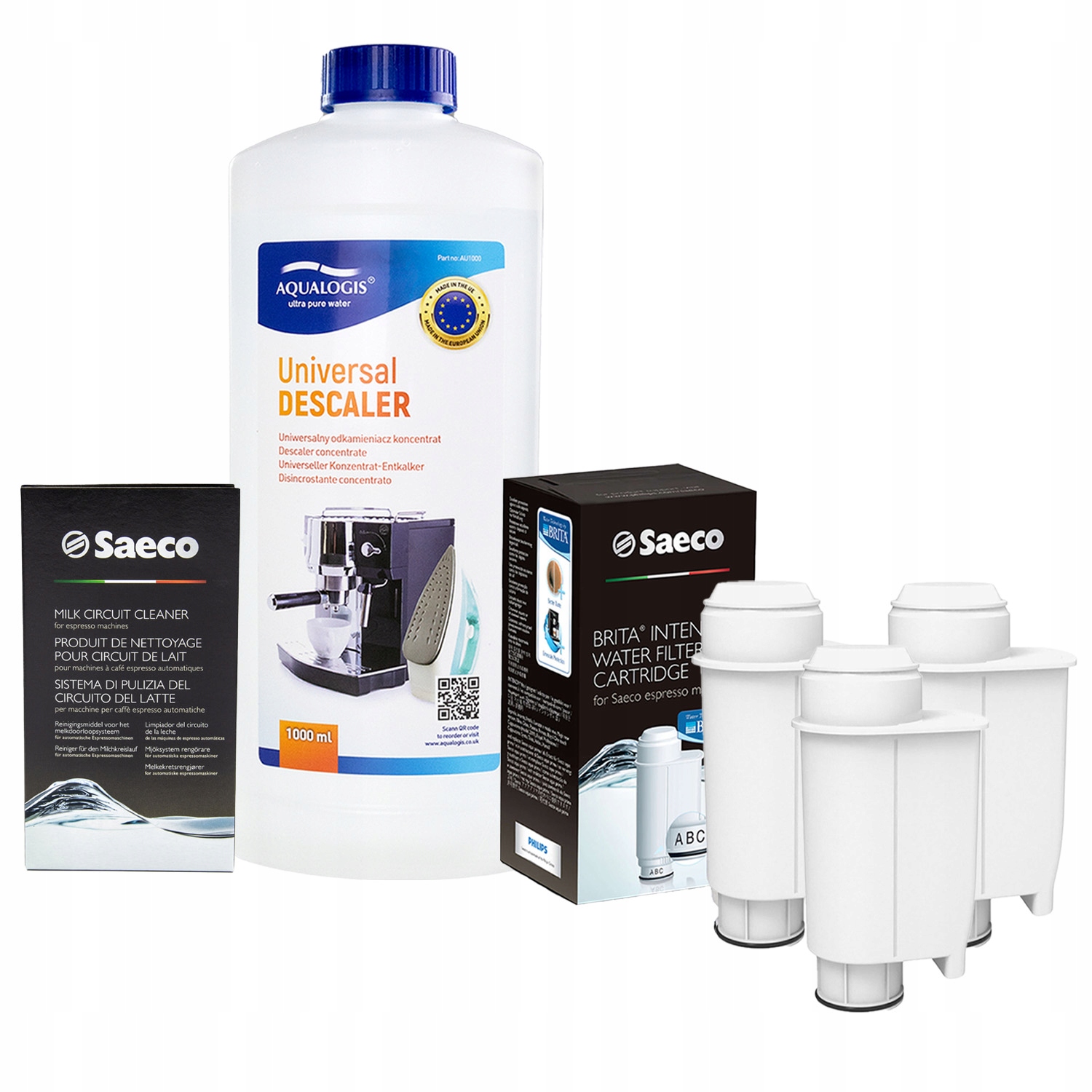 Sada Gaggia – Filtr Saeco Intenza+ CA6702 3ks, Odvápňovač 1L, CA6705/60