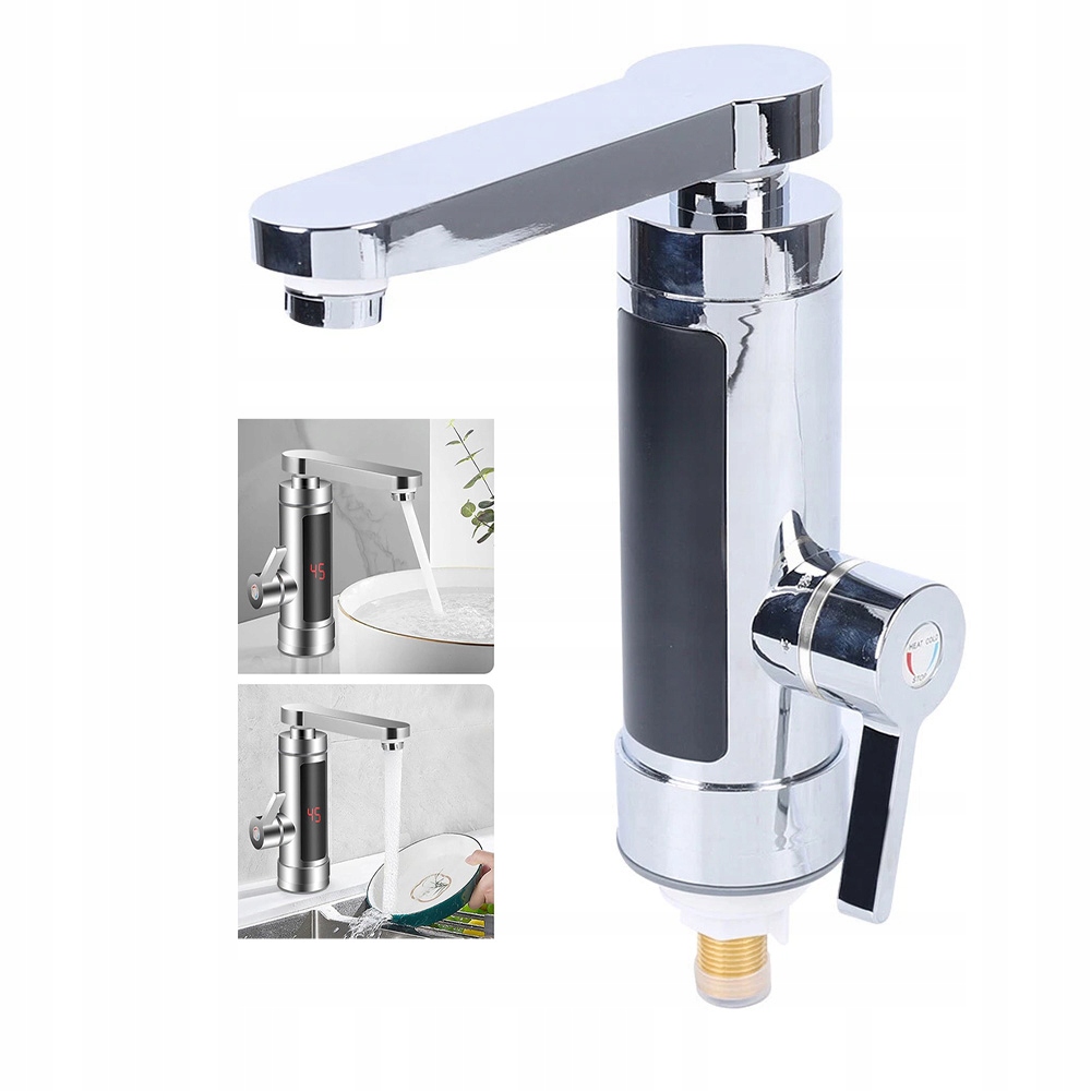 Průtokový ohřívač vody Nerezový IPX4 Led displej