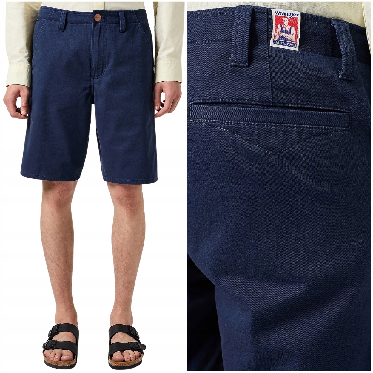 Wrangler Casey Jones Chino Shorts krátké modré kraťasy šortky W31