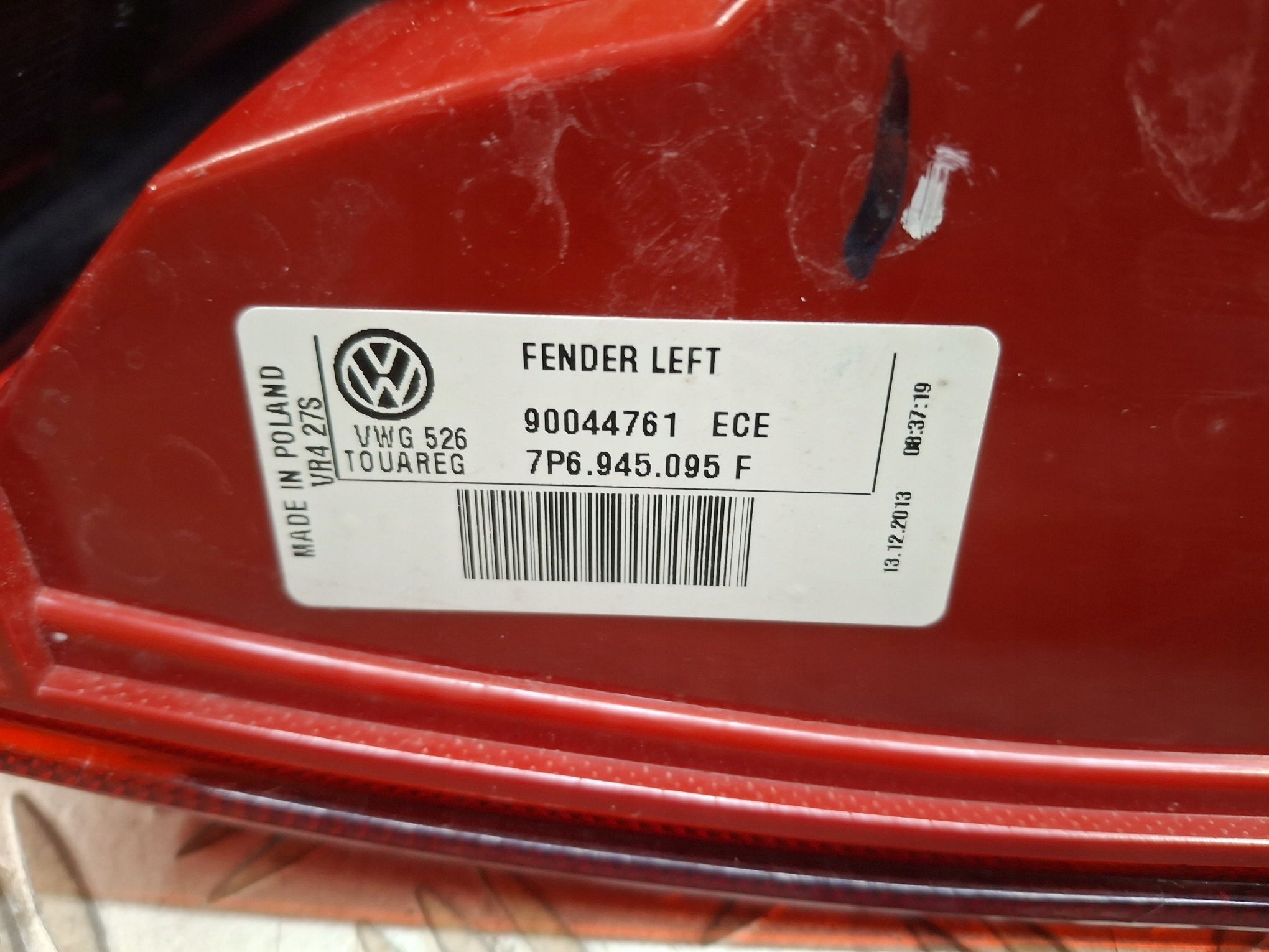 light rear left NAROZNA VW TOUAREG II 2010R-> 7P