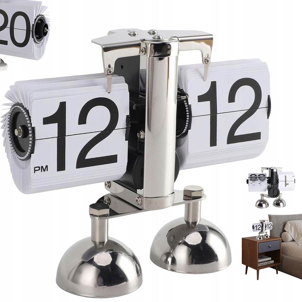 Retro Hodiny Automatický Rolovač Čísel Dekorace Do Obývacího Pokoje