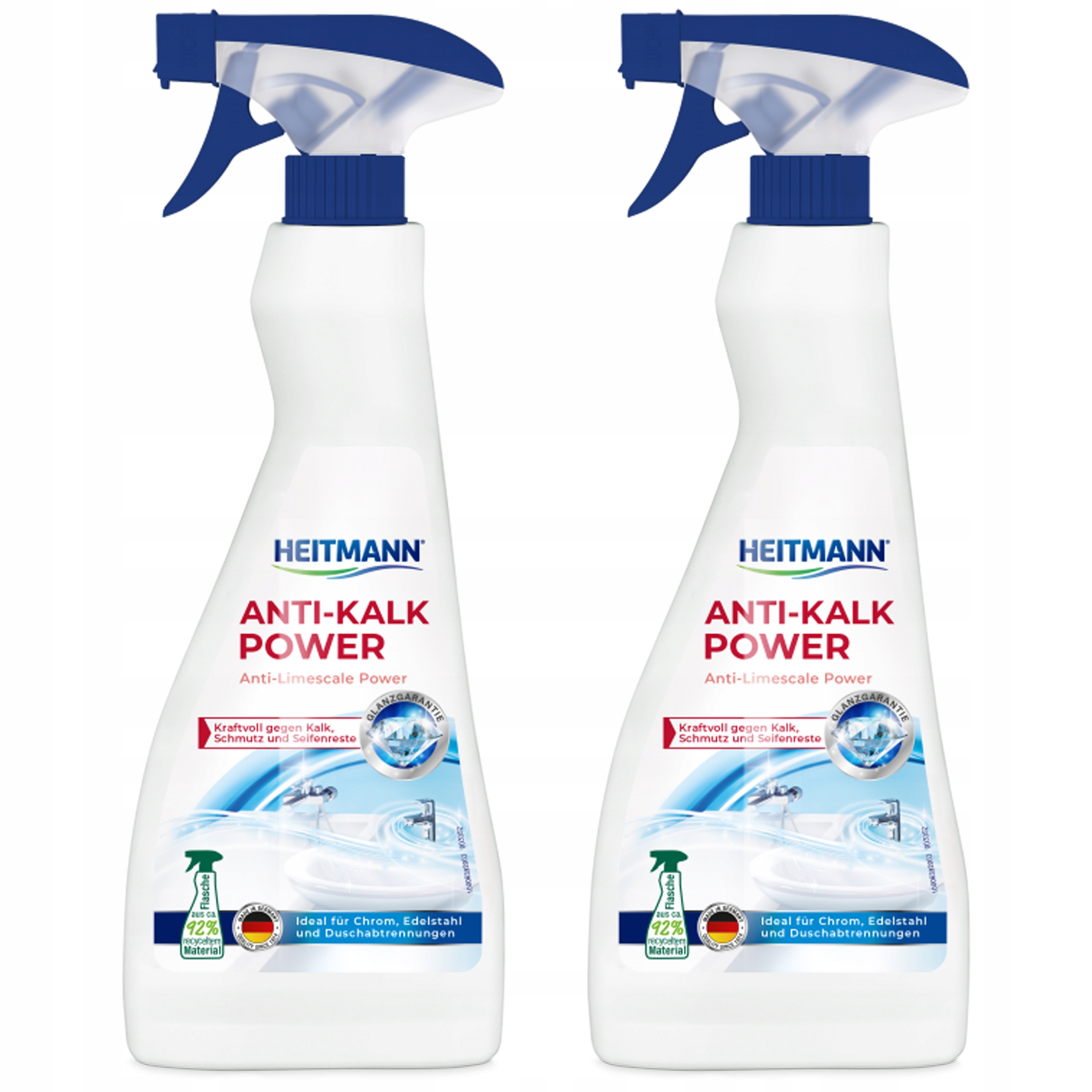 Levně Odvápňovač ve spreji Čisticí kapalina Heitmann Anti Kalk Power 2 x 500 ml