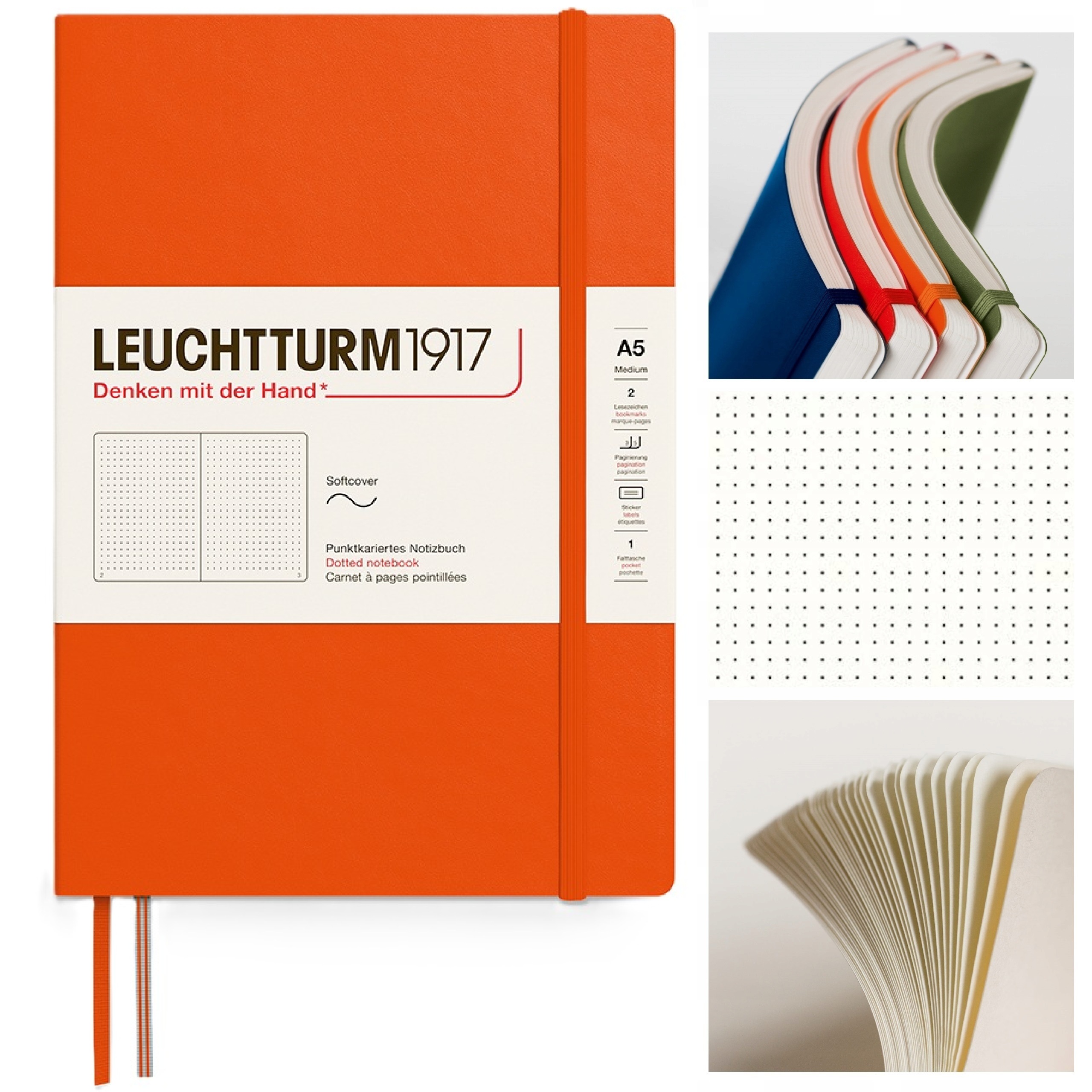 LEUCHTTURM1917 Notatnik notes A5 Kropka Miękki bullet journal w kropki Pump