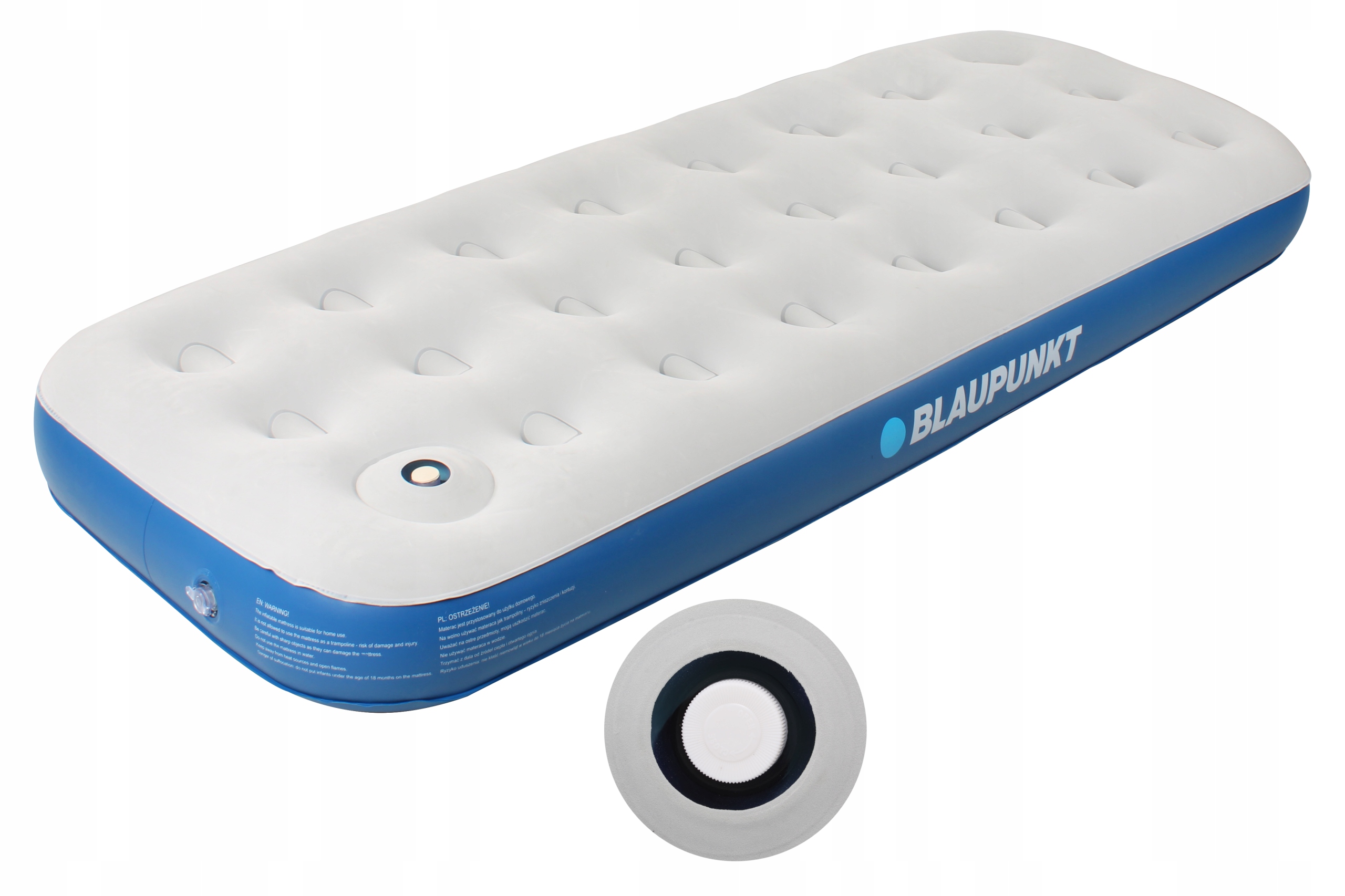 Blaupunkt Matrace Jednomístná Pumpa 188 x 73 cm S Nožní Pumpou IM410