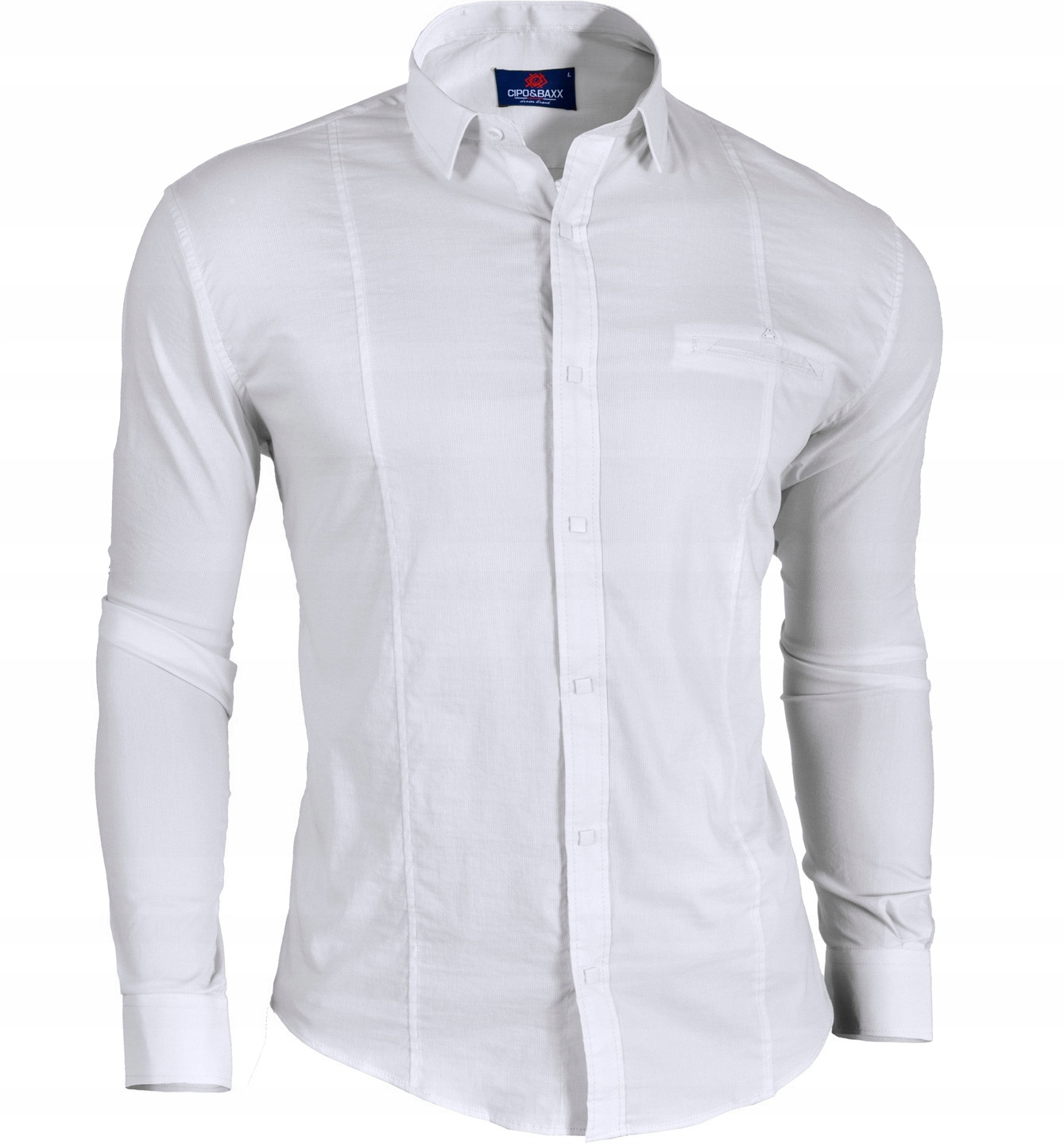 Pánská každodenní košile Casual Cipo Baxx Elastická