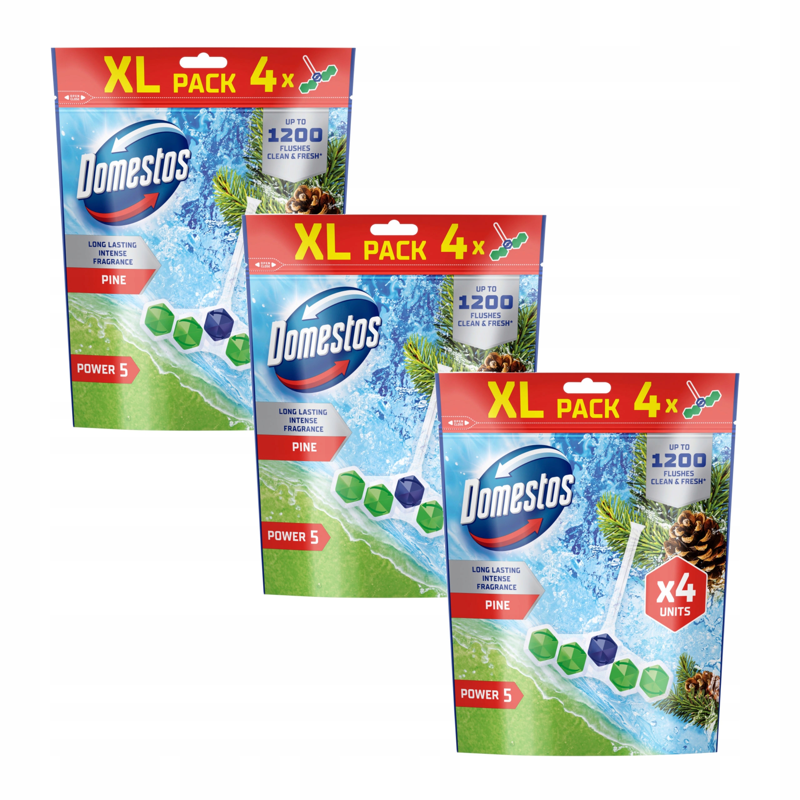 Levně Domestos Toaletní Kostka Wc Přívěsek Power 5 P5 Pine 12x50g