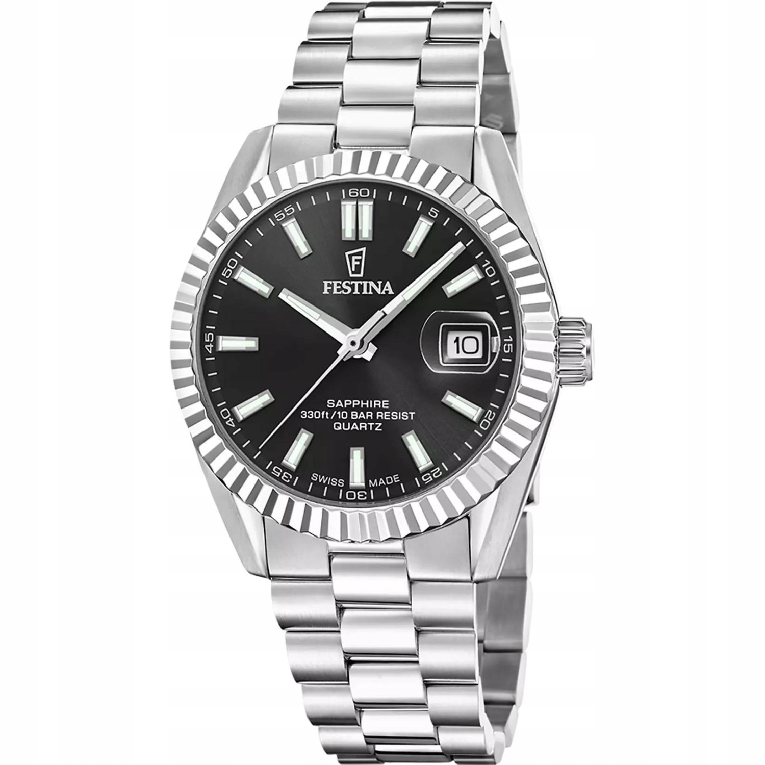 Pánské Hodinky Festina F20084-D stříbrný náramek