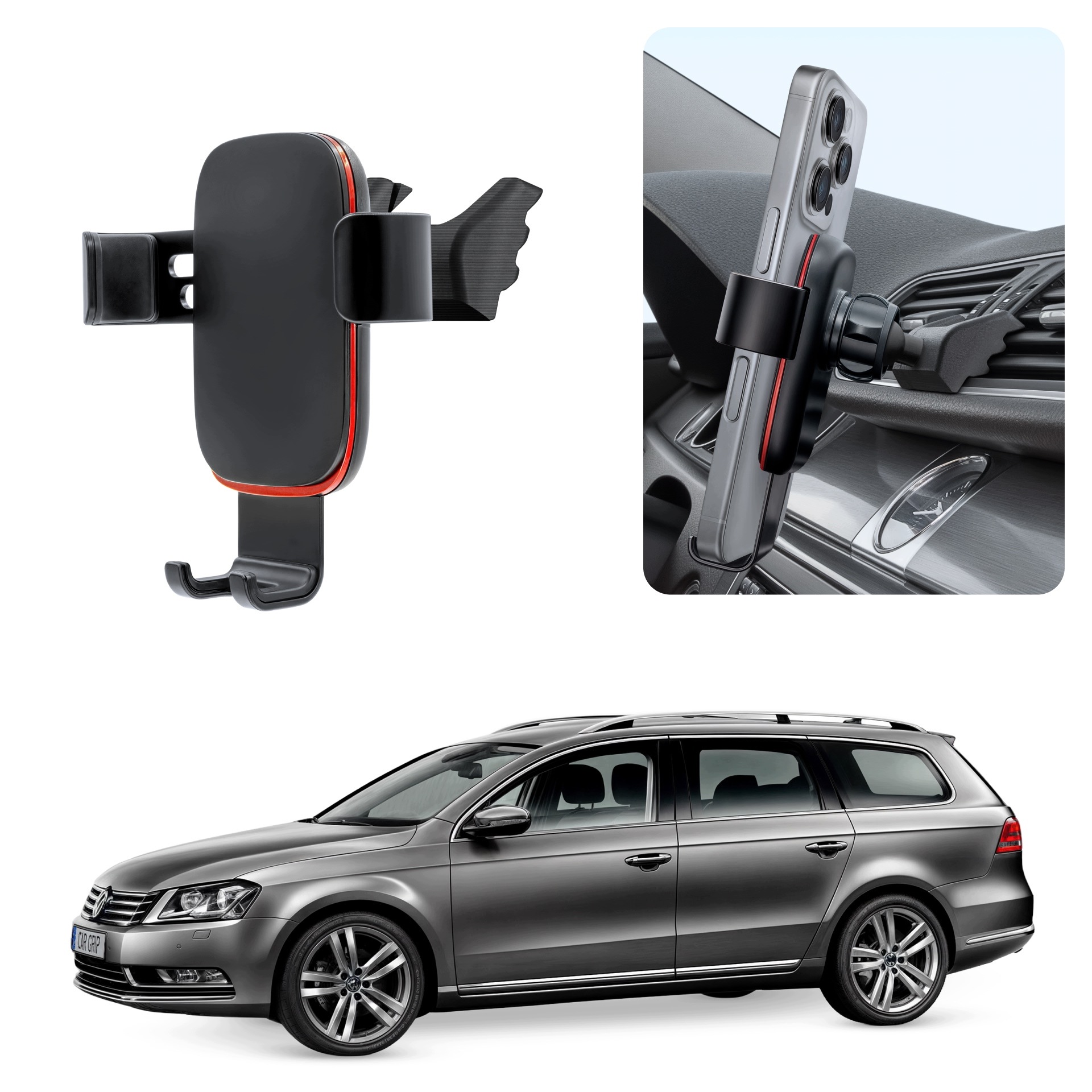 Uchwyt Grawitacyjny Do Samochodu Premium Volkswagen Passat B7 (2010-2014)