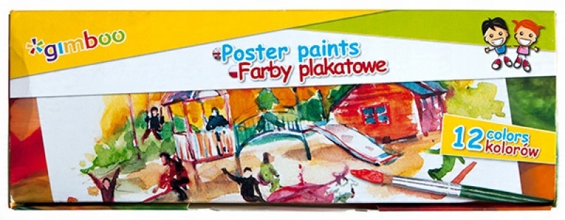 

Farby plakatowe Gimboo mix kolorów