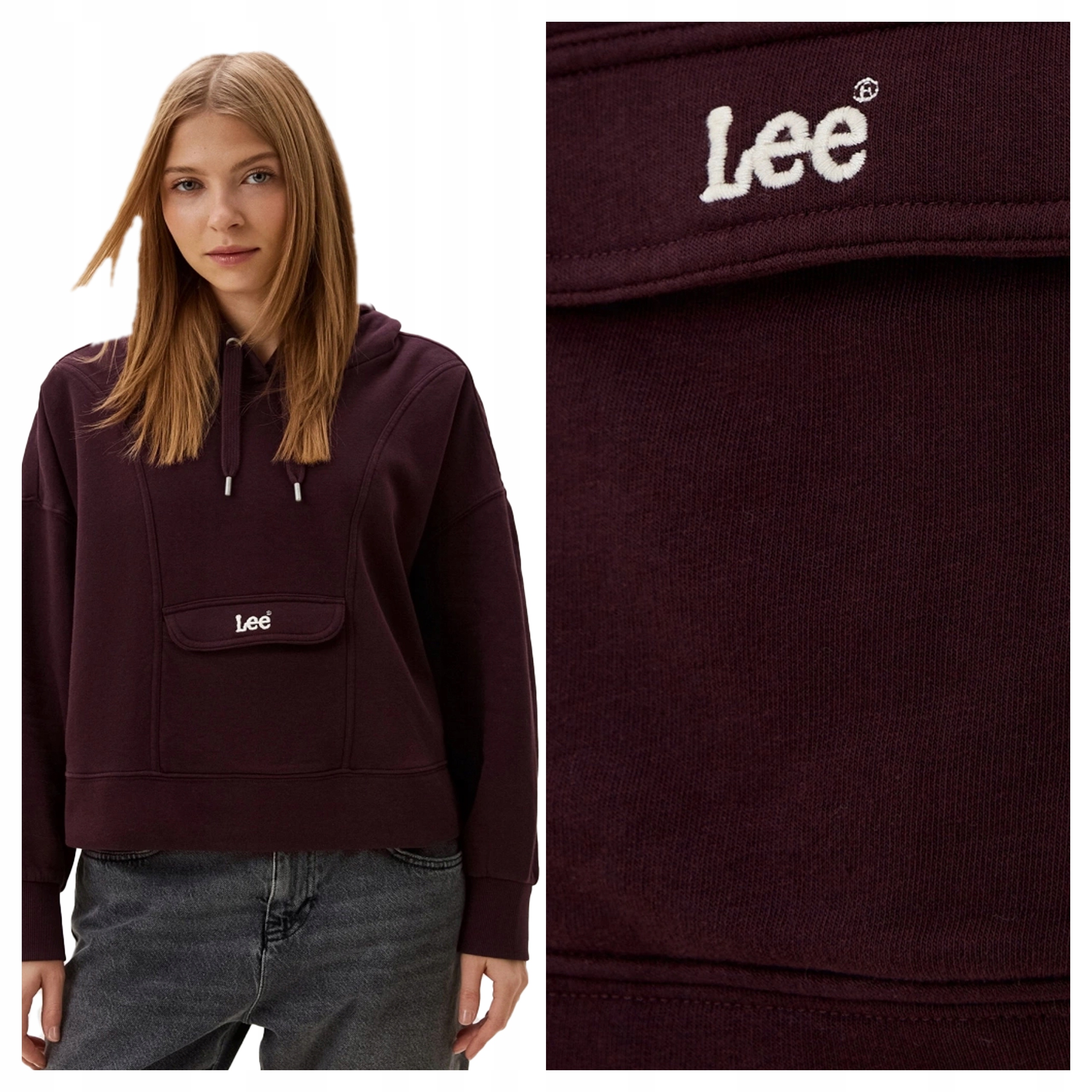 Dámská mikina Lee Vintage Hoodie Rodeo S s otevřeným mikina