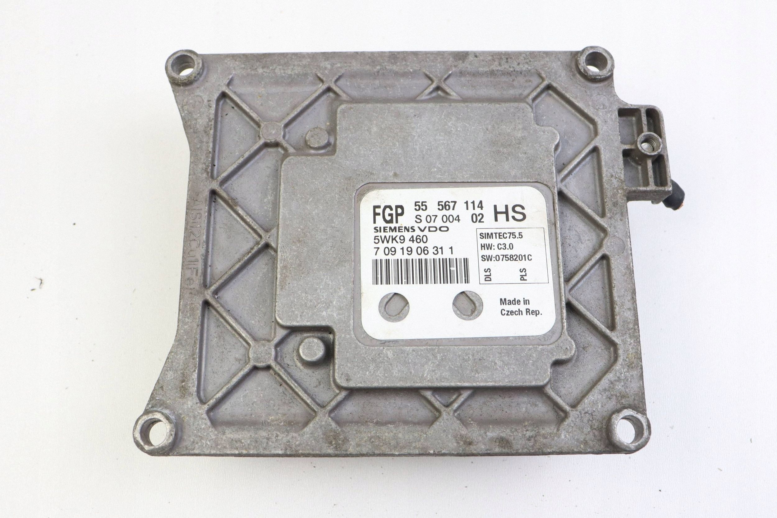 OPEL ASTRA H III computer control unit of the engine 1.6 16V 55567114