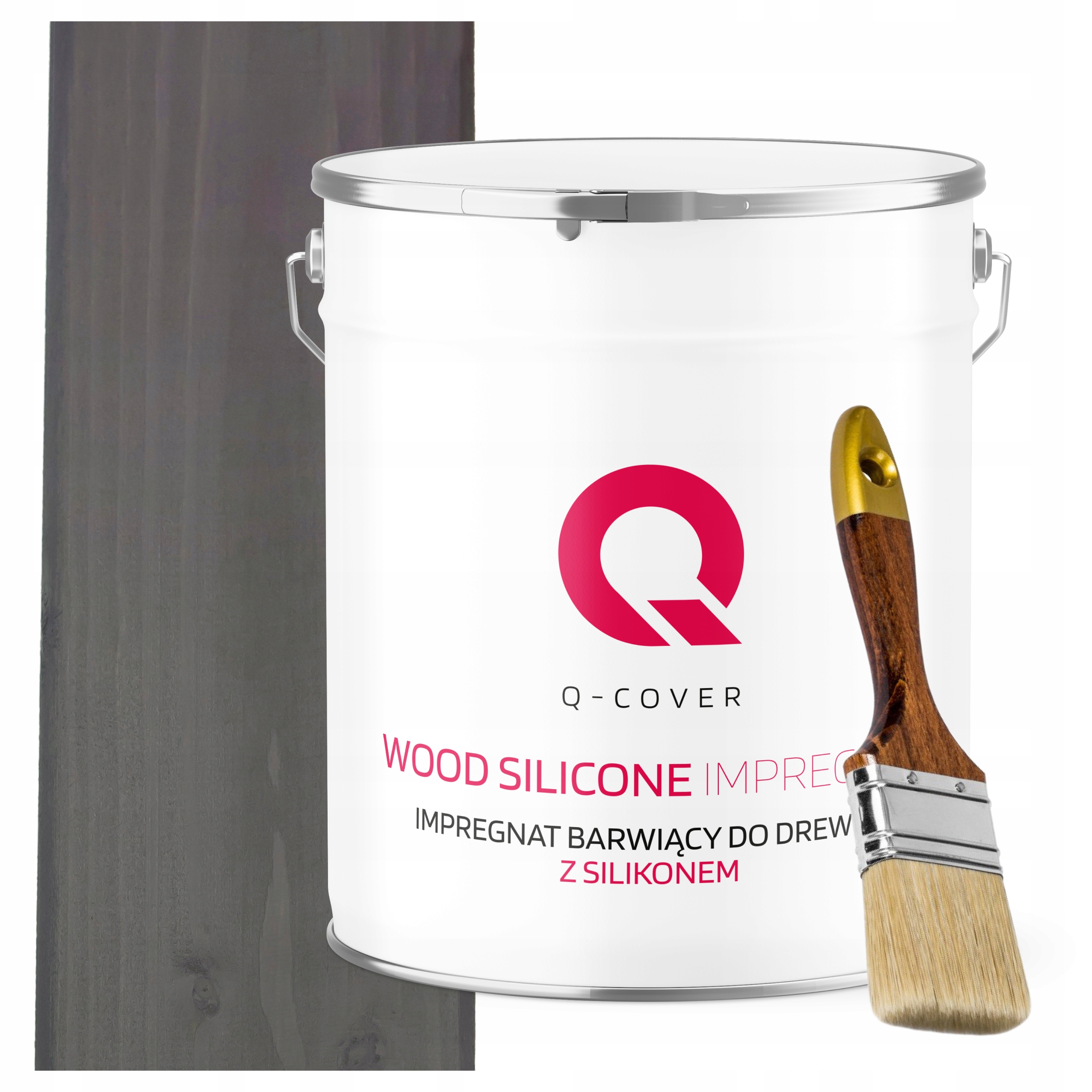 Impregnace Na Dřevo Extra Barva Se Silikonem Chron Antracit 5 L Uv Štětec