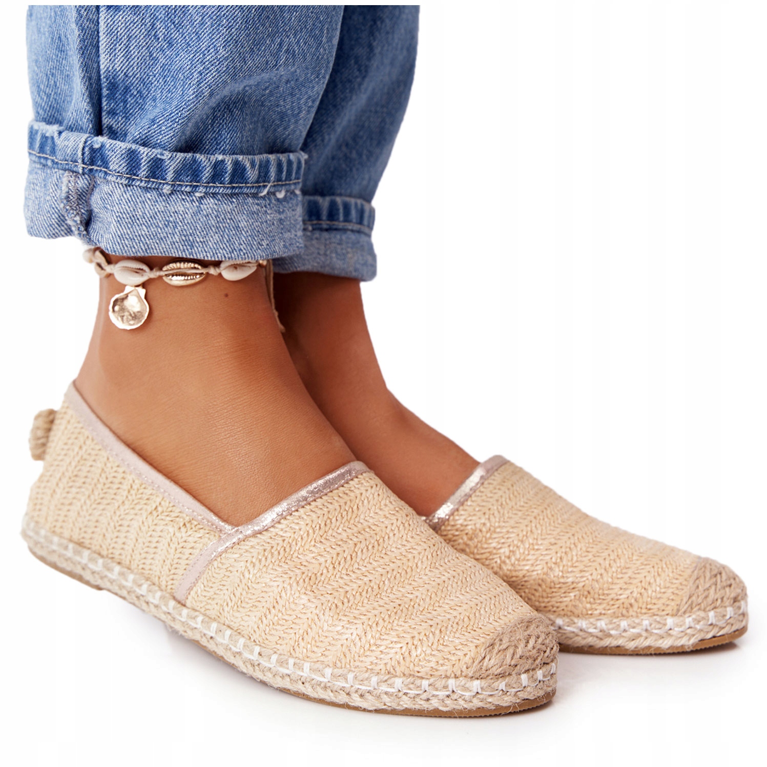 

Espadryle Damskie Słomkowa Podeszwa Beżowe 37