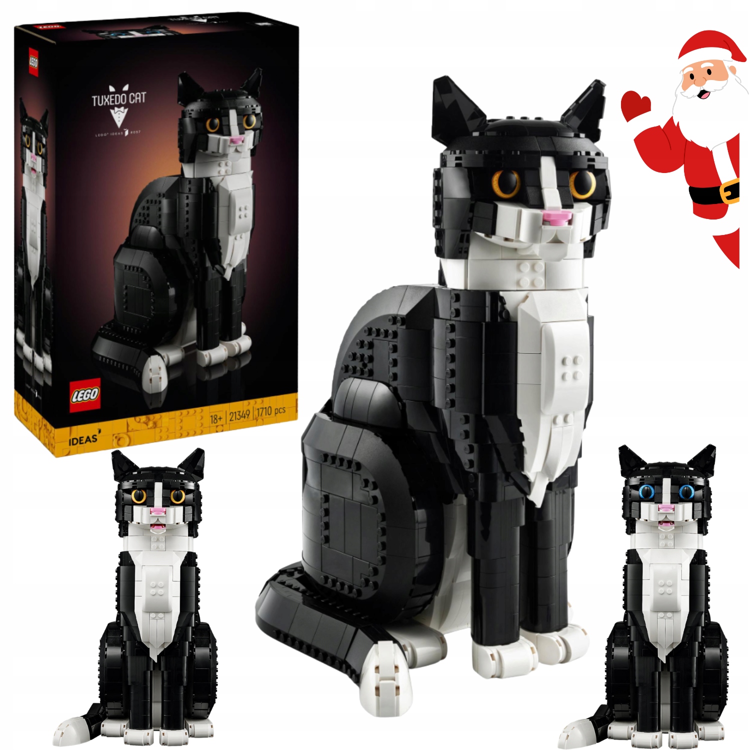 Klocki Lego Ideas Czarno Biały Kot 21349 Preznt Na Święta