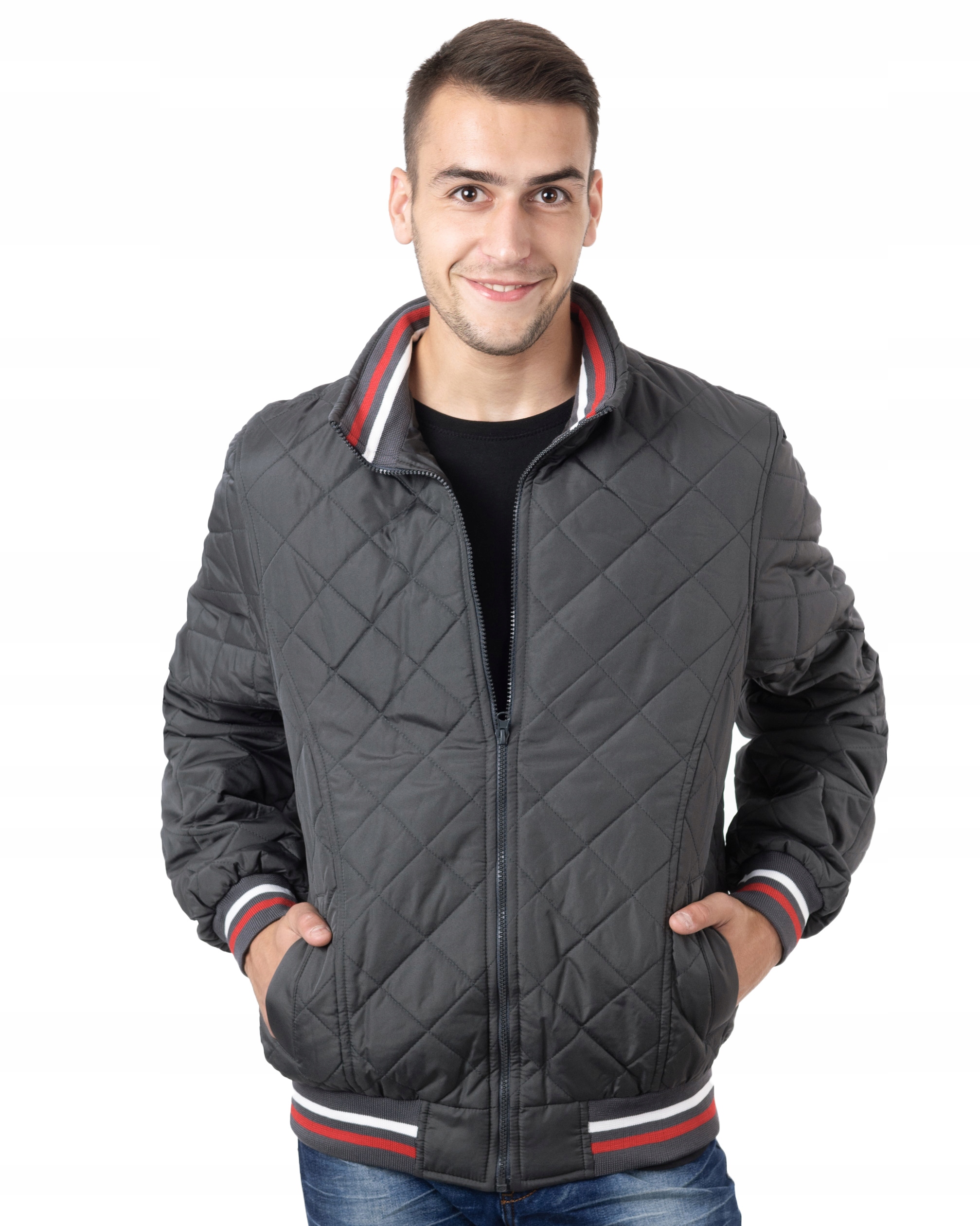 Pánská zimní zateplená bunda JRX10, velikost 3XL, ocelová